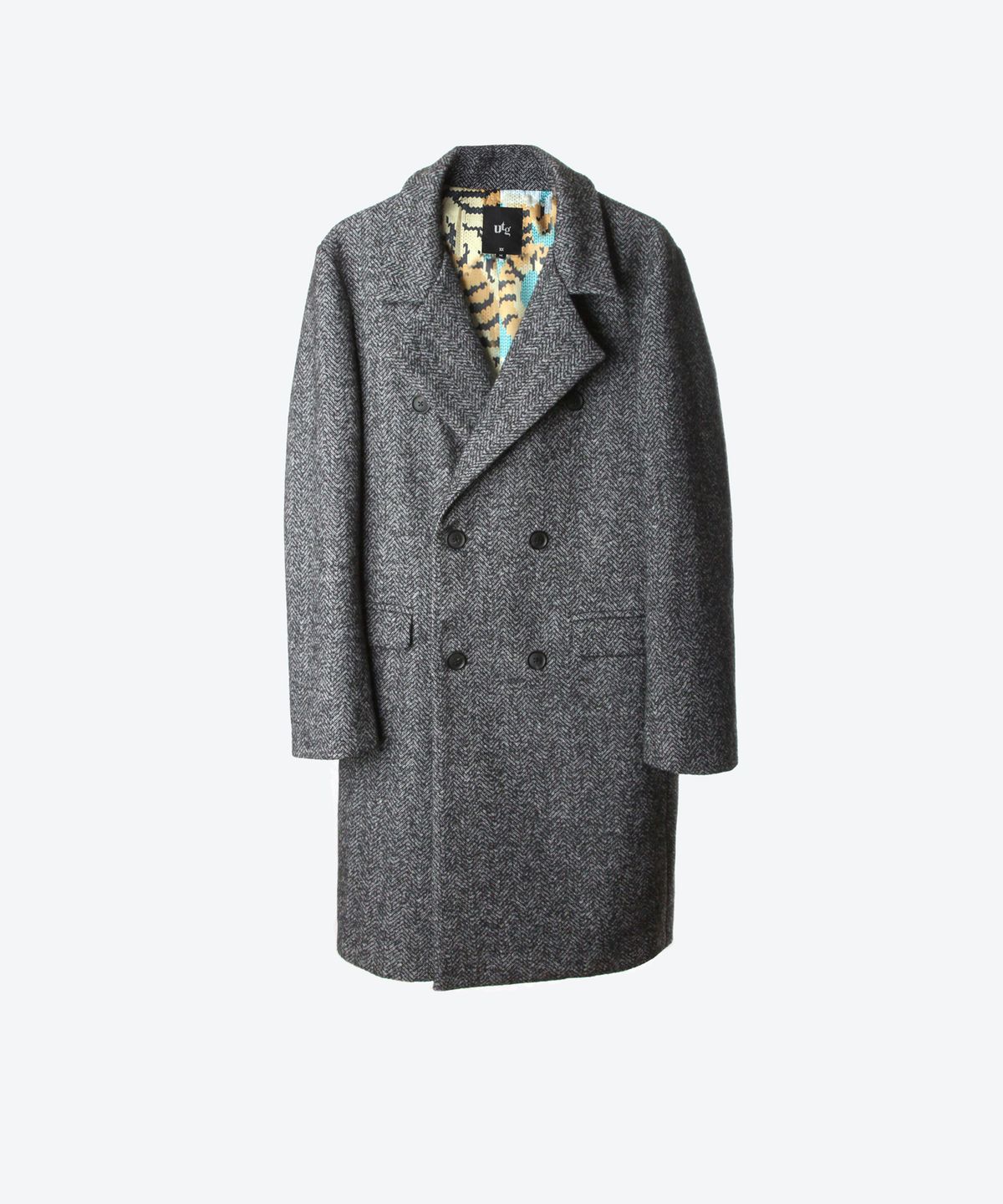 언티지(UNTAGE) 울 헤링본 코트(UNISEX)_UTO-FB29