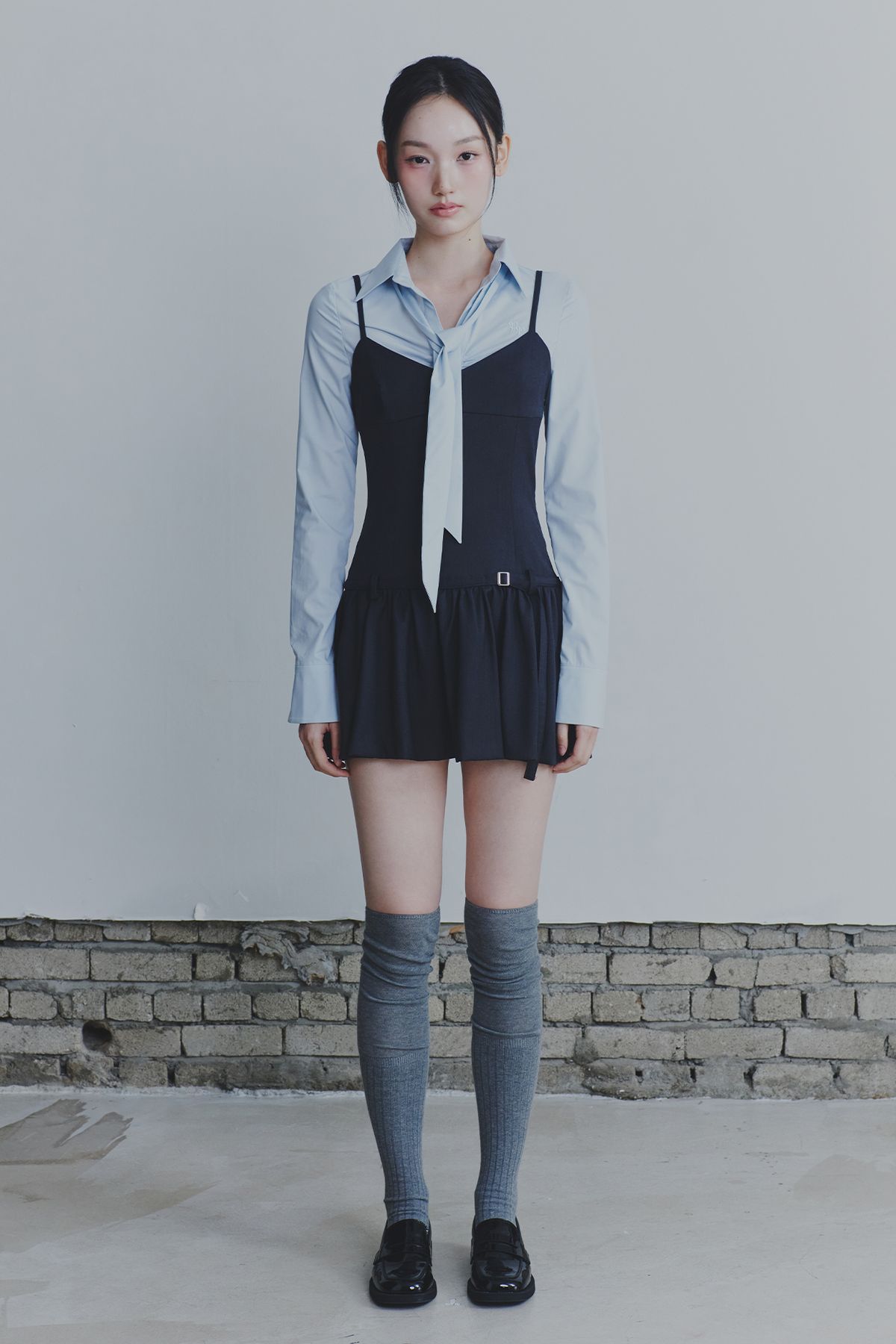 페인오어플레져(PAINORPLEASURE) BIANCA DRESS charcoal