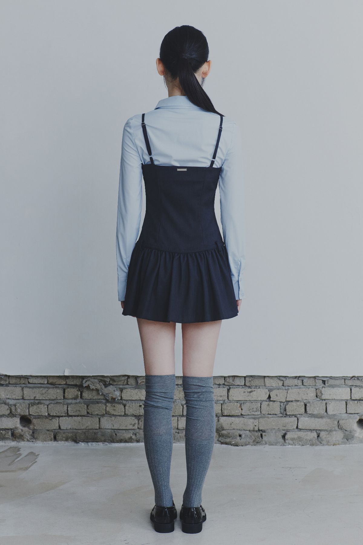 페인오어플레져(PAINORPLEASURE) BIANCA DRESS charcoal