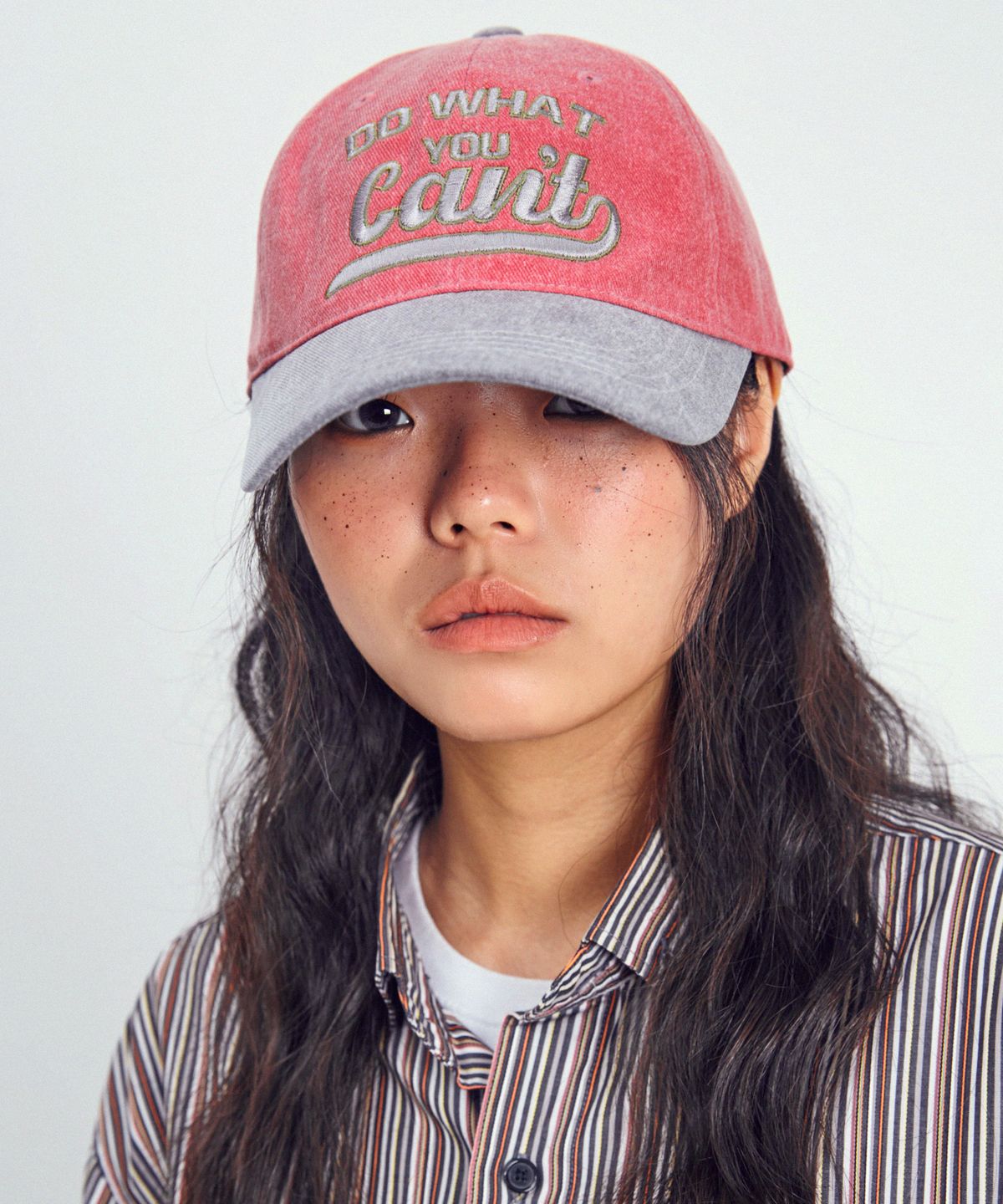 슬리피슬립(SLEEPYSLIP) BB DO WHAT CHERRY/GRAY BALL CAP