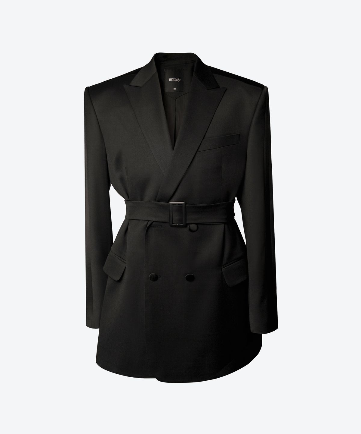 언티지(UNTAGE) 울 턱시도 자켓[Black(UNISEX)]_UTH-FB07