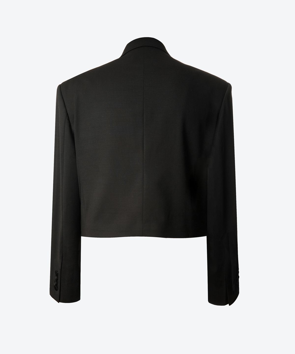 언티지(UNTAGE) 울 턱시도 크롭 자켓[Black(UNISEX)]_UTH-FB08