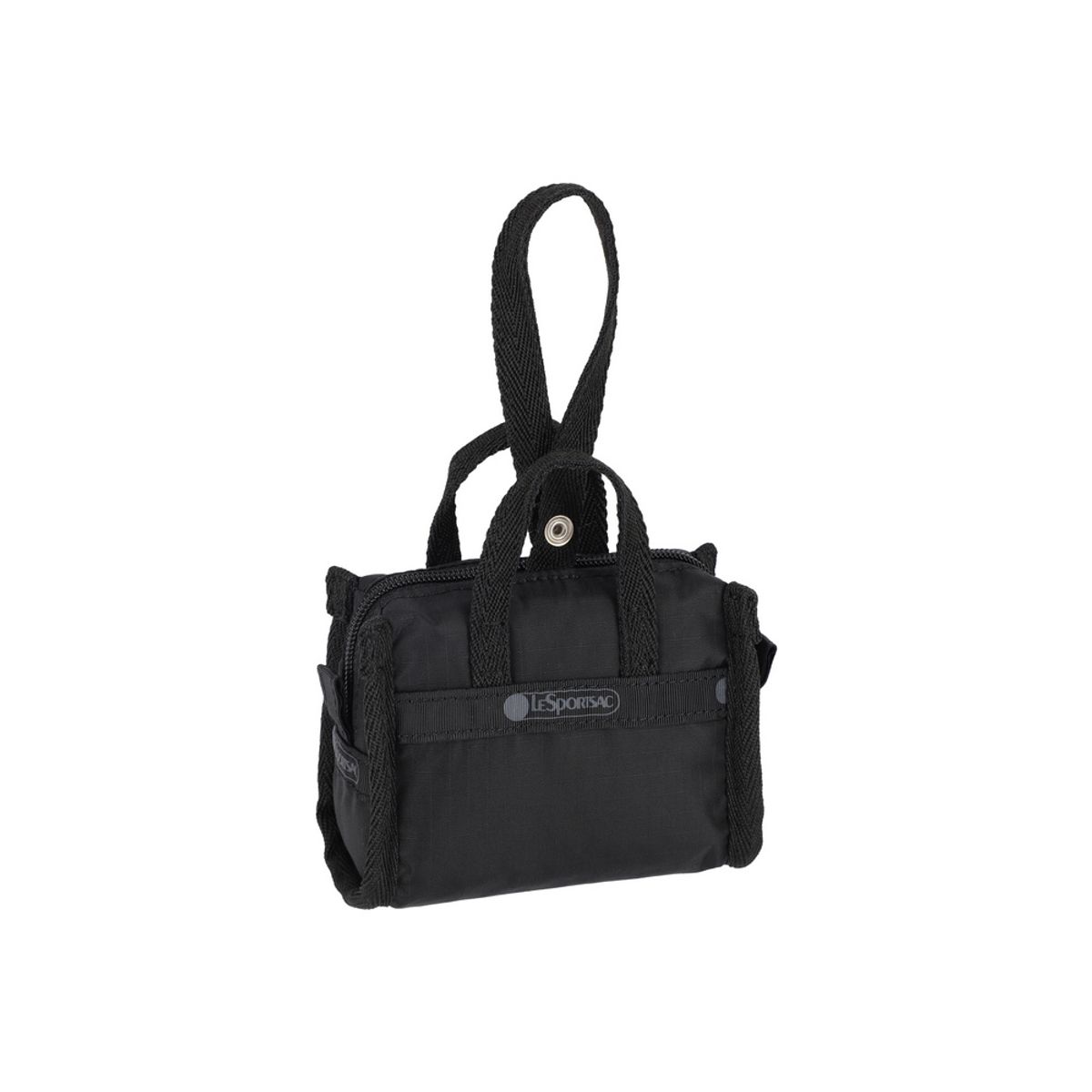 레스포색(LESPORTSAC) 리사이클드 블랙 마이크로 위켄더 챰 [1611.R086]