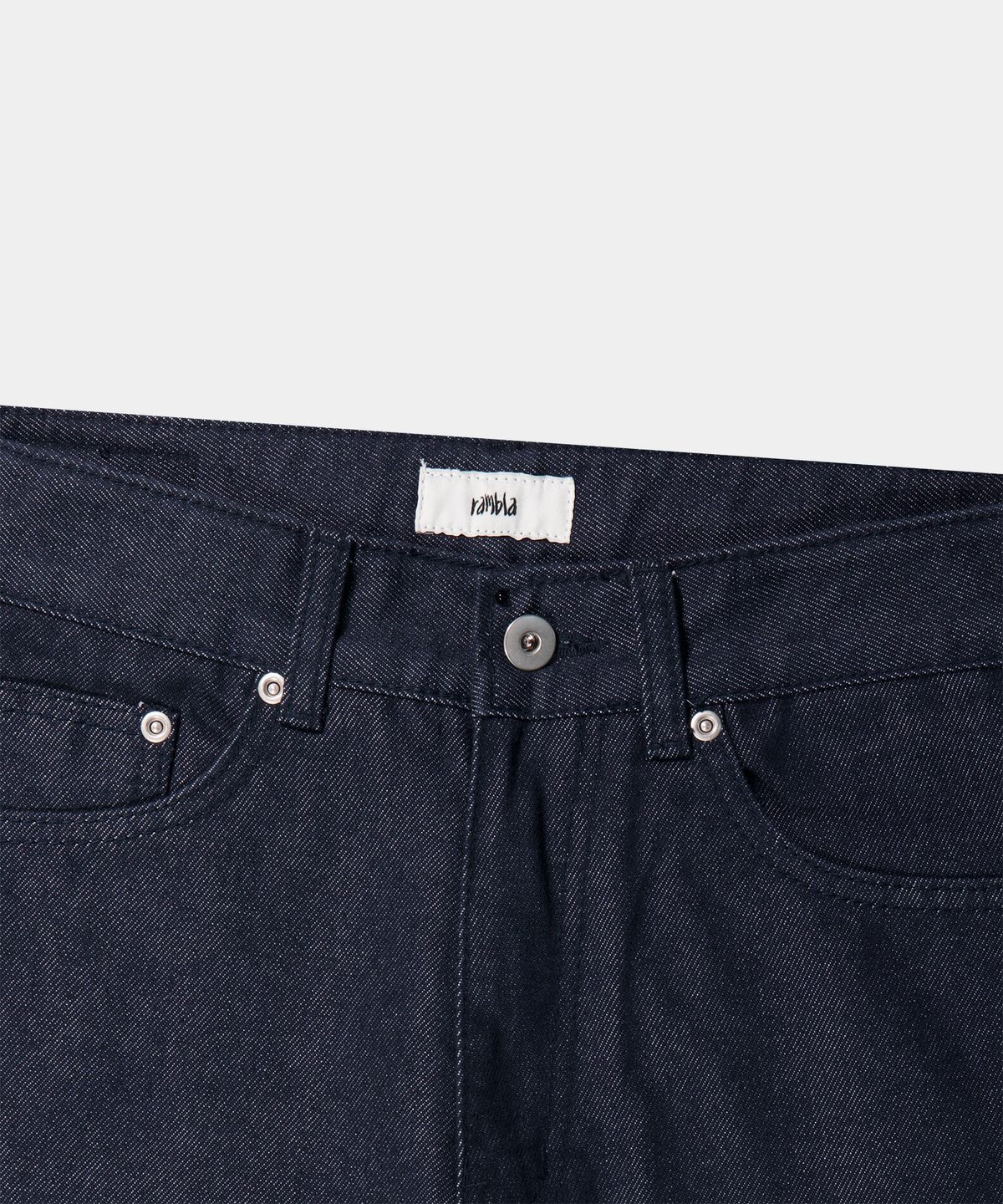 람블라(RAMBLA) BGN 세미 와이드 데님 팬츠 [인디고블루]
