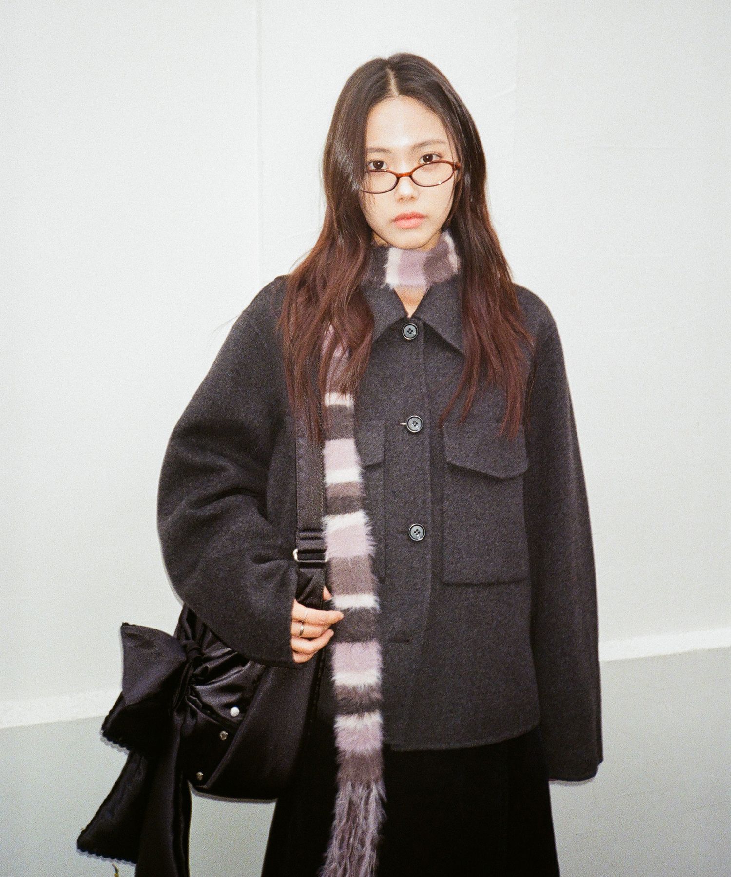 ★IUGAMAKARAS★Laced Ribbon Shoulder Bag★ MUSINSA | IUGAMAKARAS Laced Ribbon Shoulder Bag (Black)