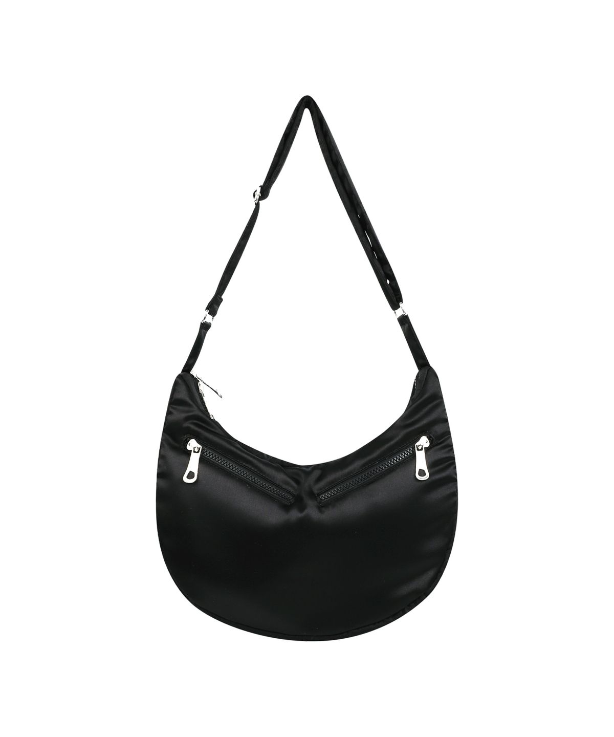 이우가마카라스(IUGAMAKARAS) Laced Ribbon Shoulder Bag (Black)