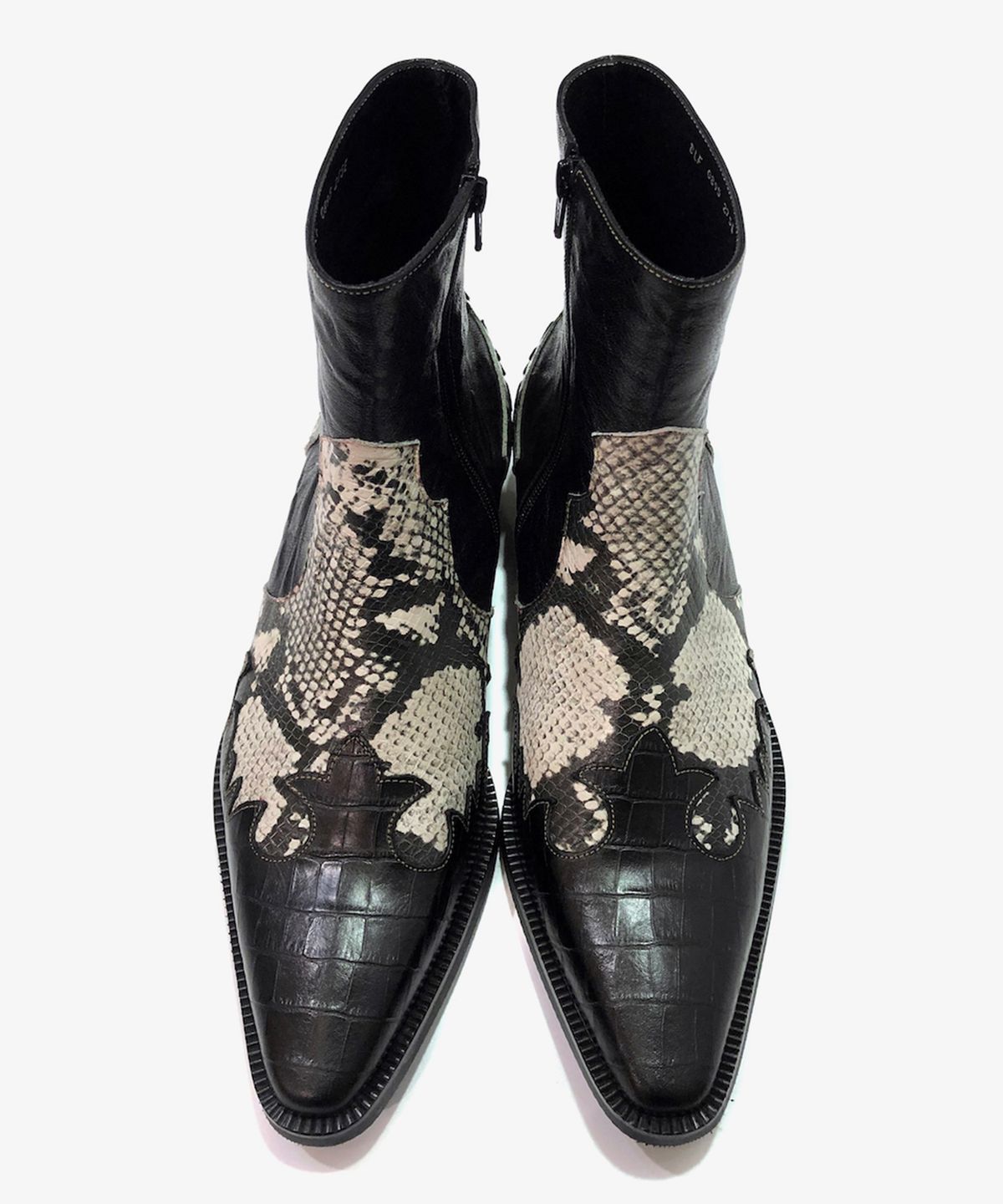 조앤슈(JOENSHOE) 카덴차 웨스턴 부츠 스네이크 콤비