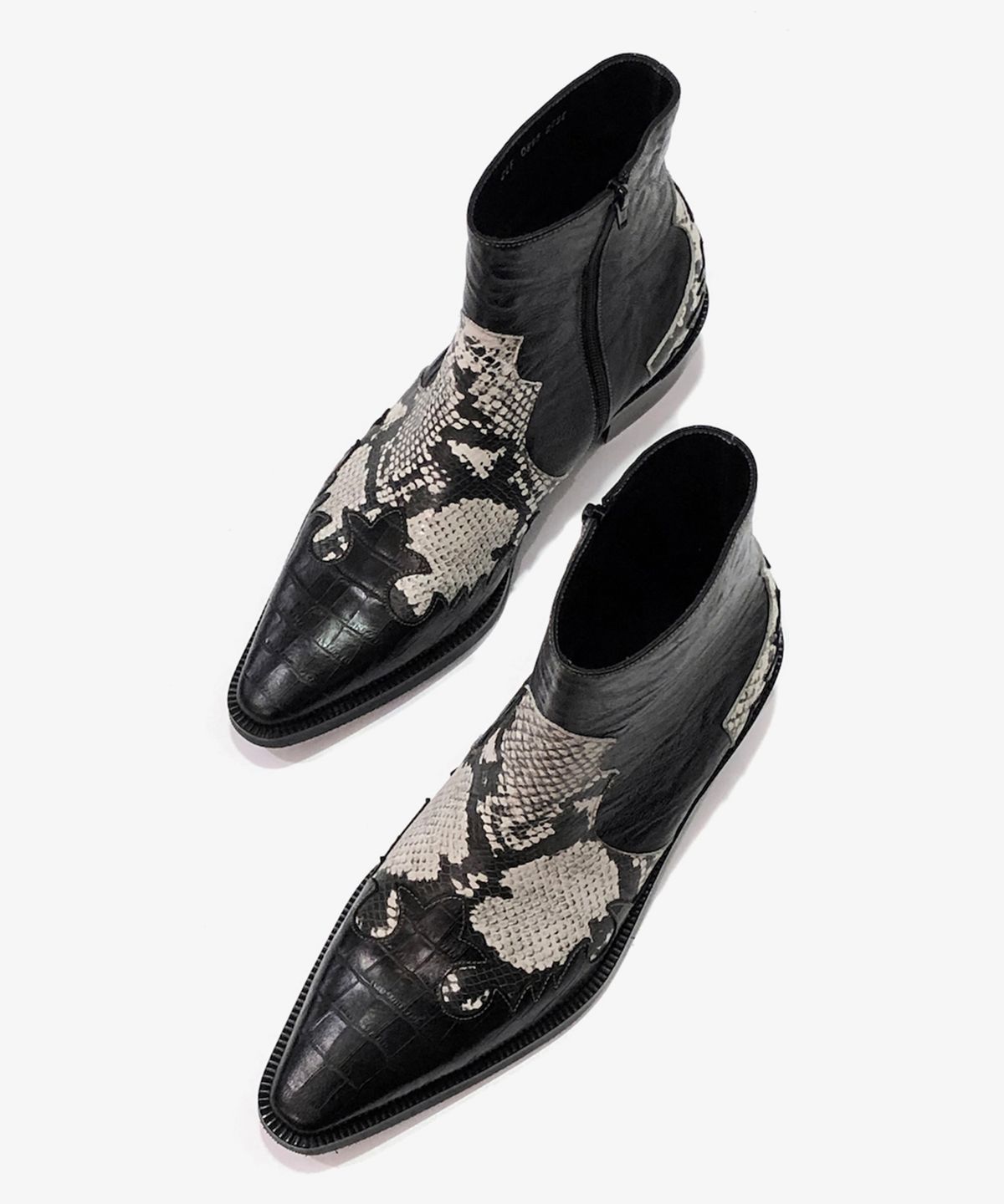 조앤슈(JOENSHOE) 카덴차 웨스턴 부츠 스네이크 콤비