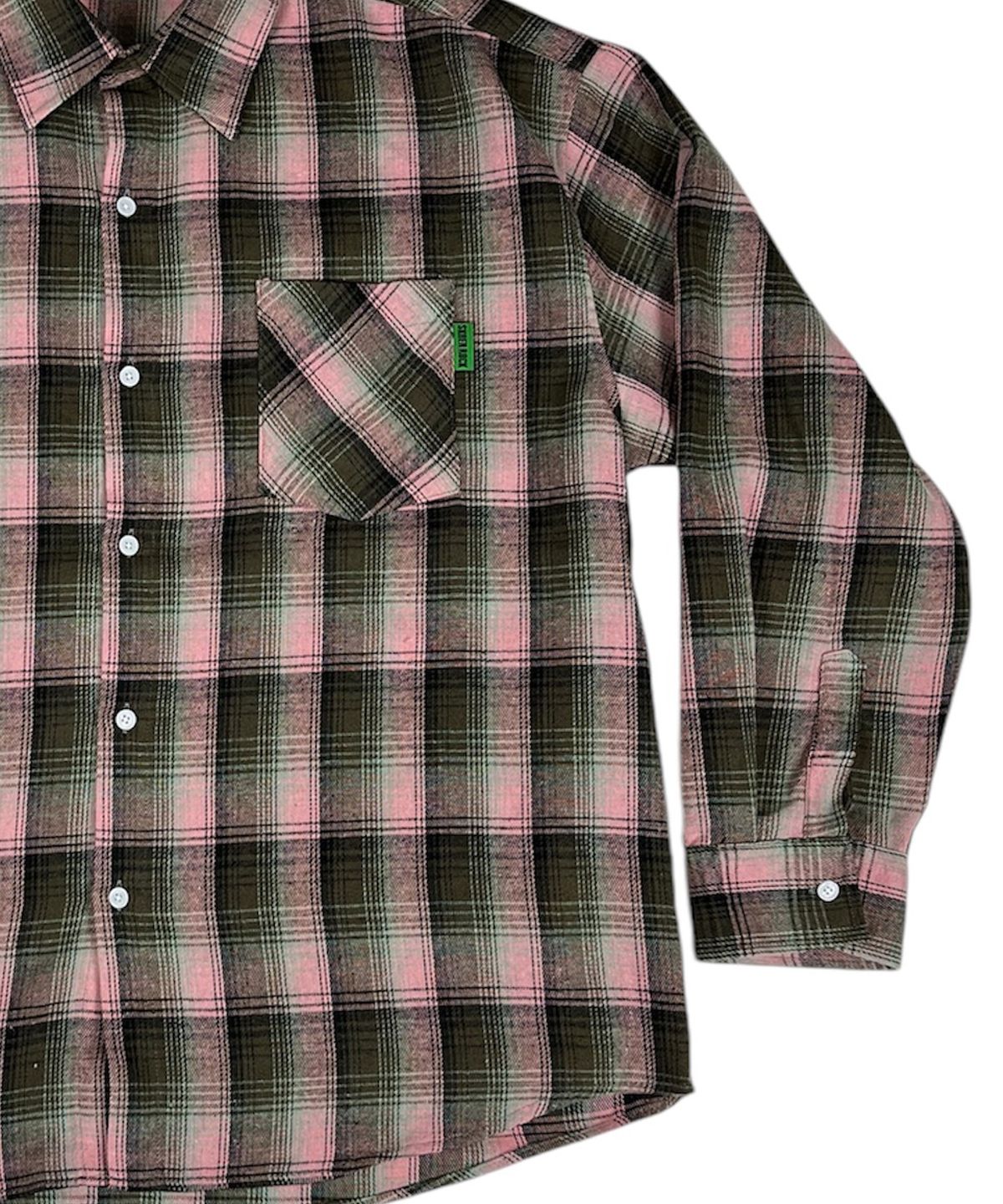 스케이터락(SK8ER ROCK) Vintage Tartan Check Shirt ((Pink))