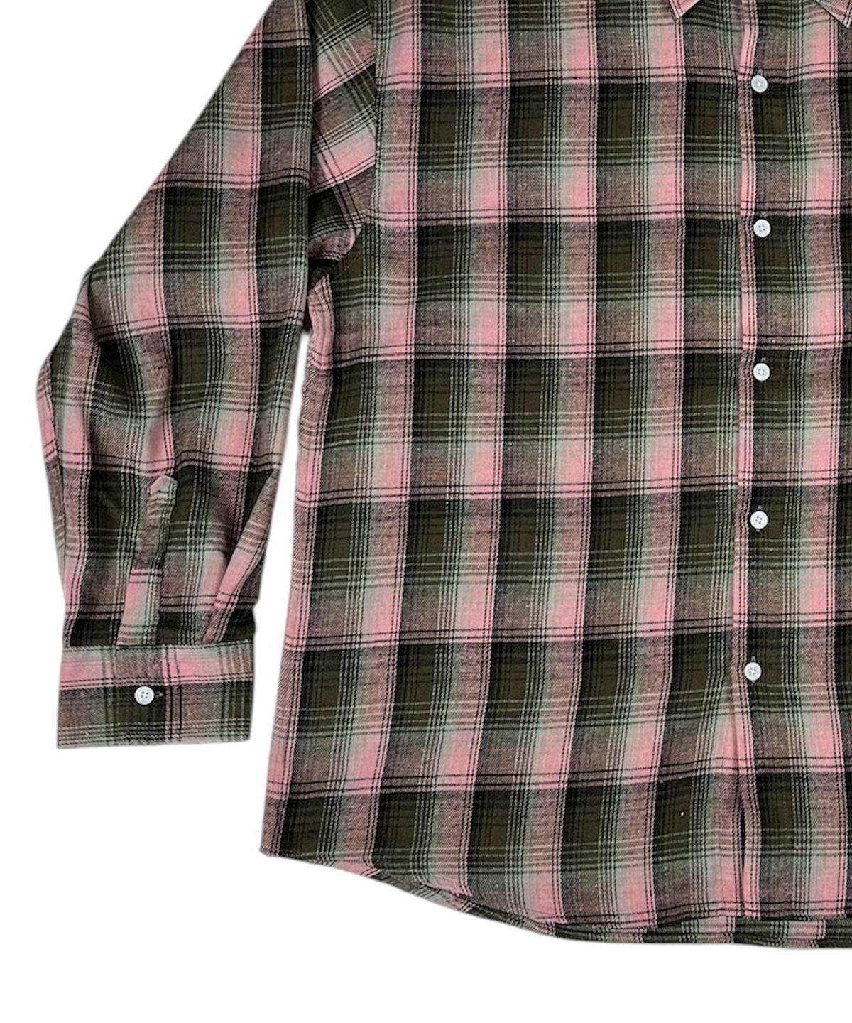 스케이터락(SK8ER ROCK) Vintage Tartan Check Shirt ((Pink))