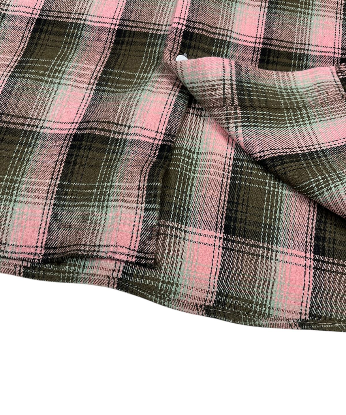 스케이터락(SK8ER ROCK) Vintage Tartan Check Shirt ((Pink))