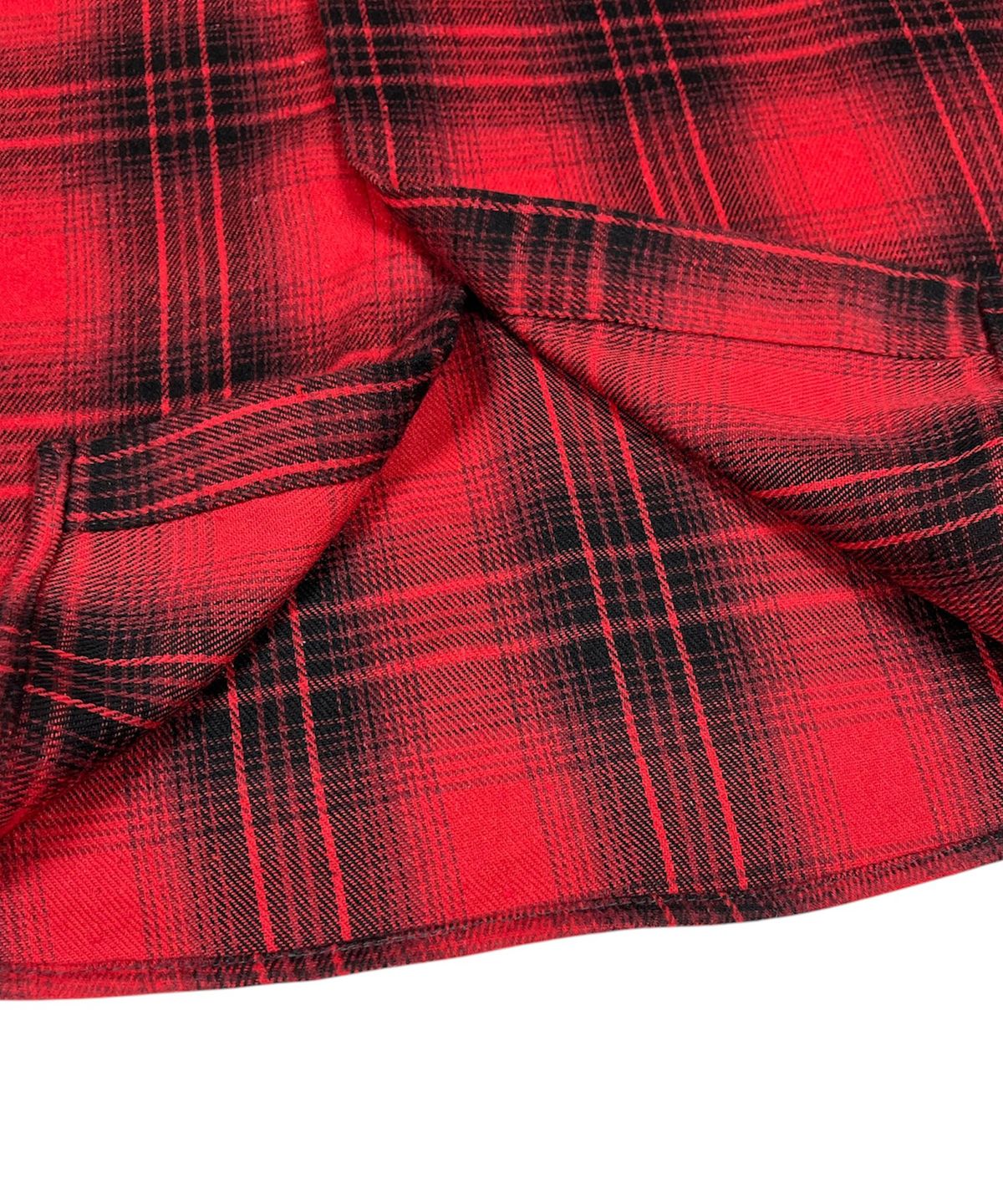 스케이터락(SK8ER ROCK) Vintage Tartan Check Shirt ((Red))