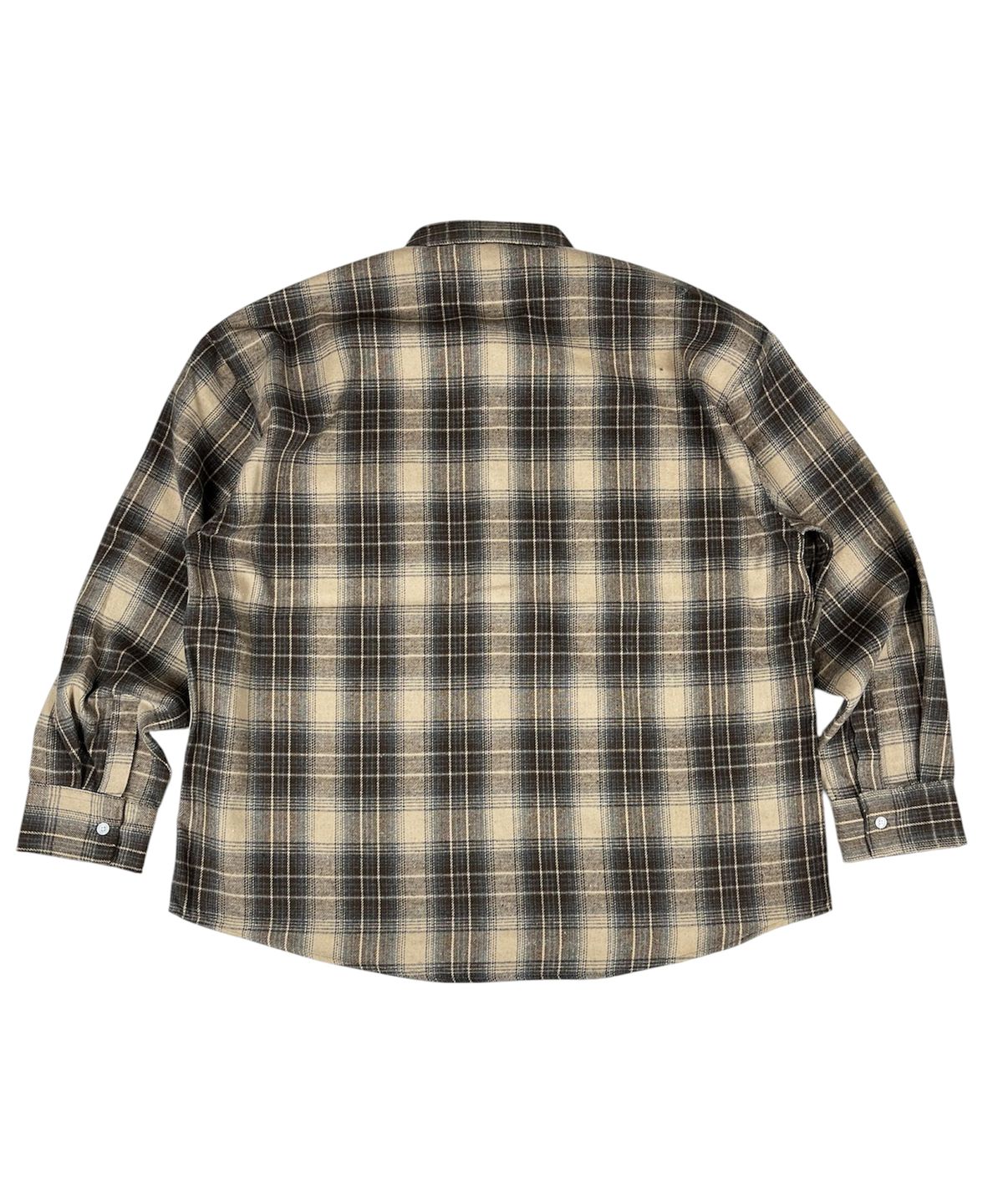 스케이터락(SK8ER ROCK) Vintage Tartan Check Shirt ((Beige))