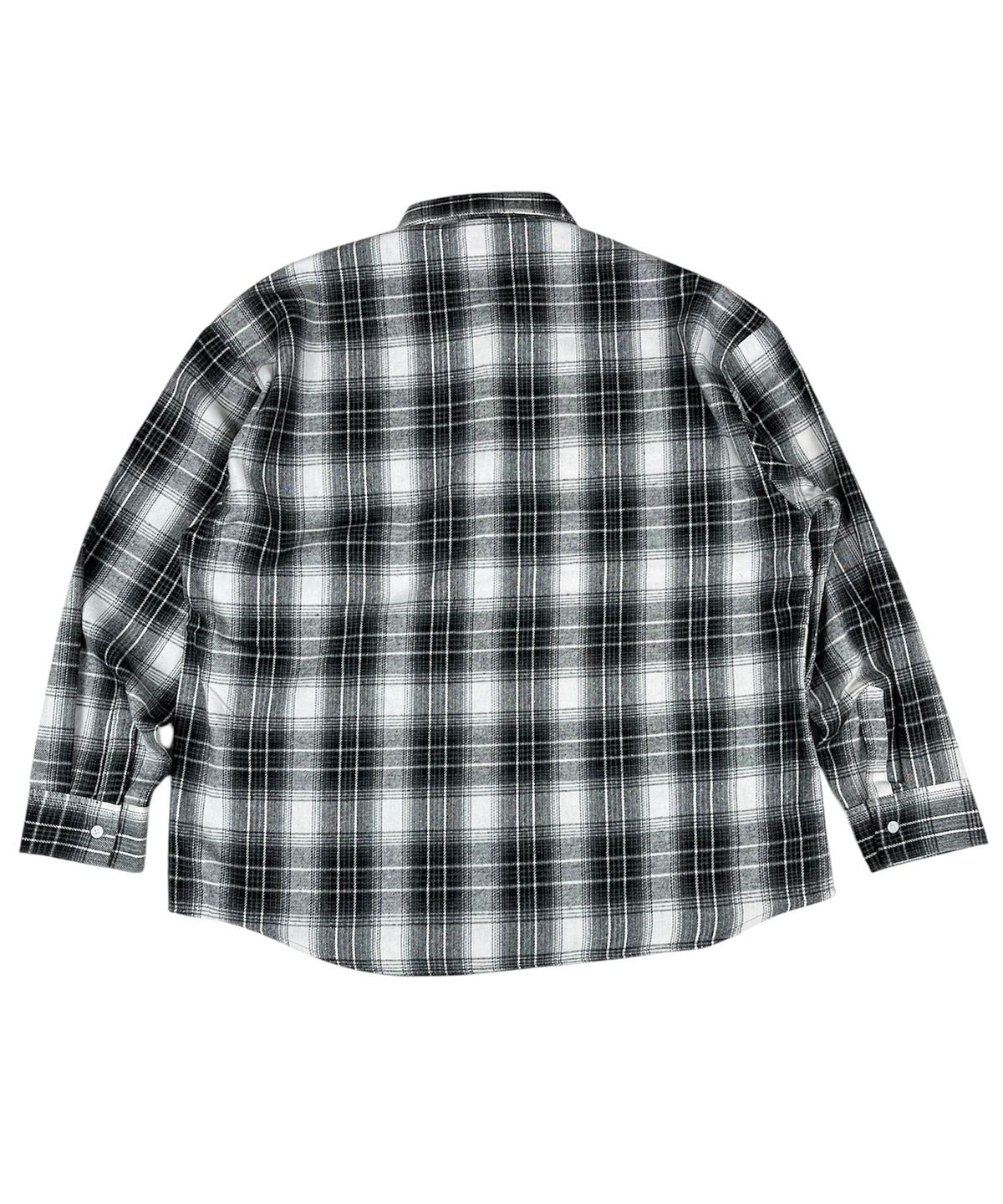 스케이터락(SK8ER ROCK) Vintage Tartan Check Shirt ((Off white))