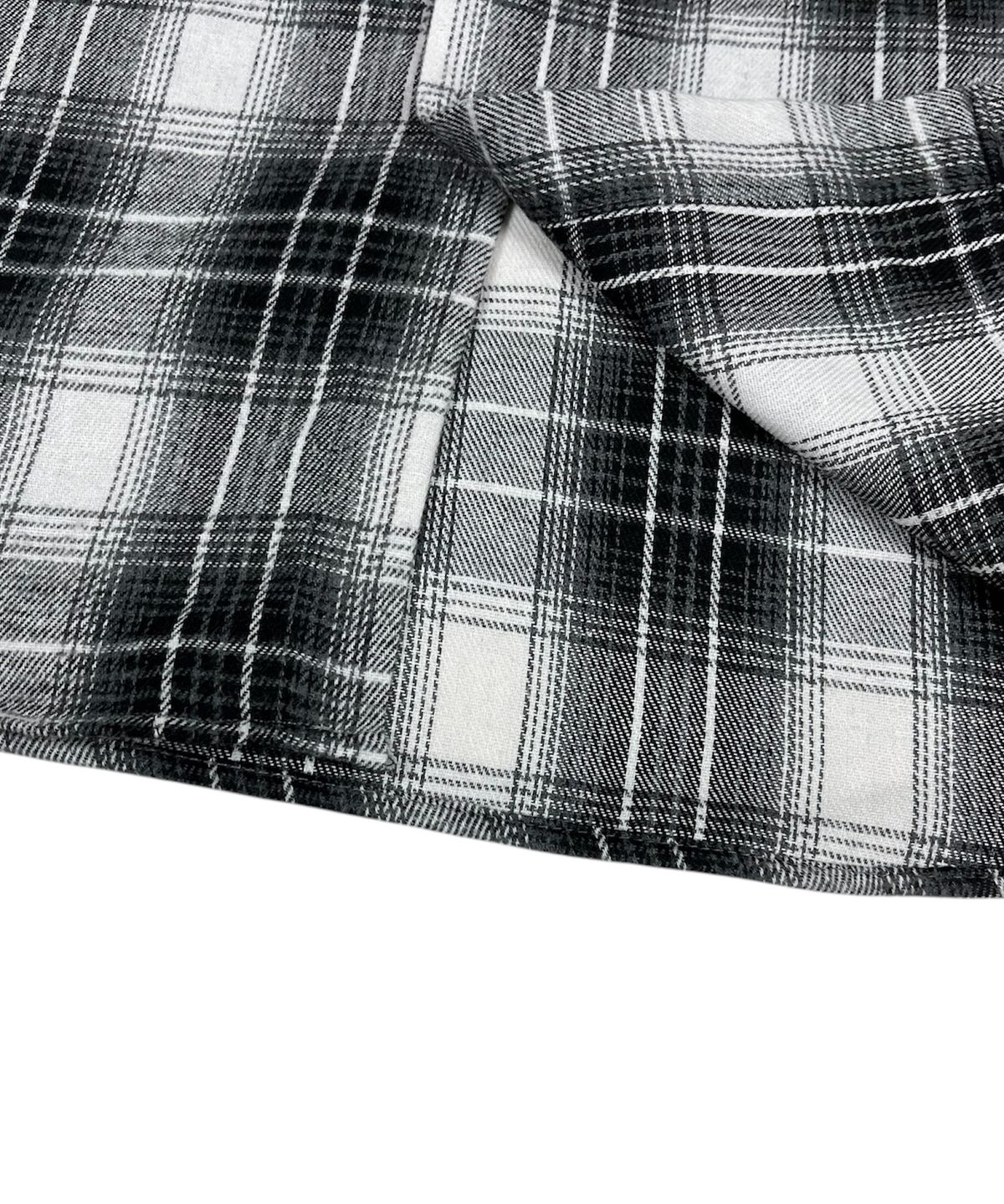 스케이터락(SK8ER ROCK) Vintage Tartan Check Shirt ((Off white))