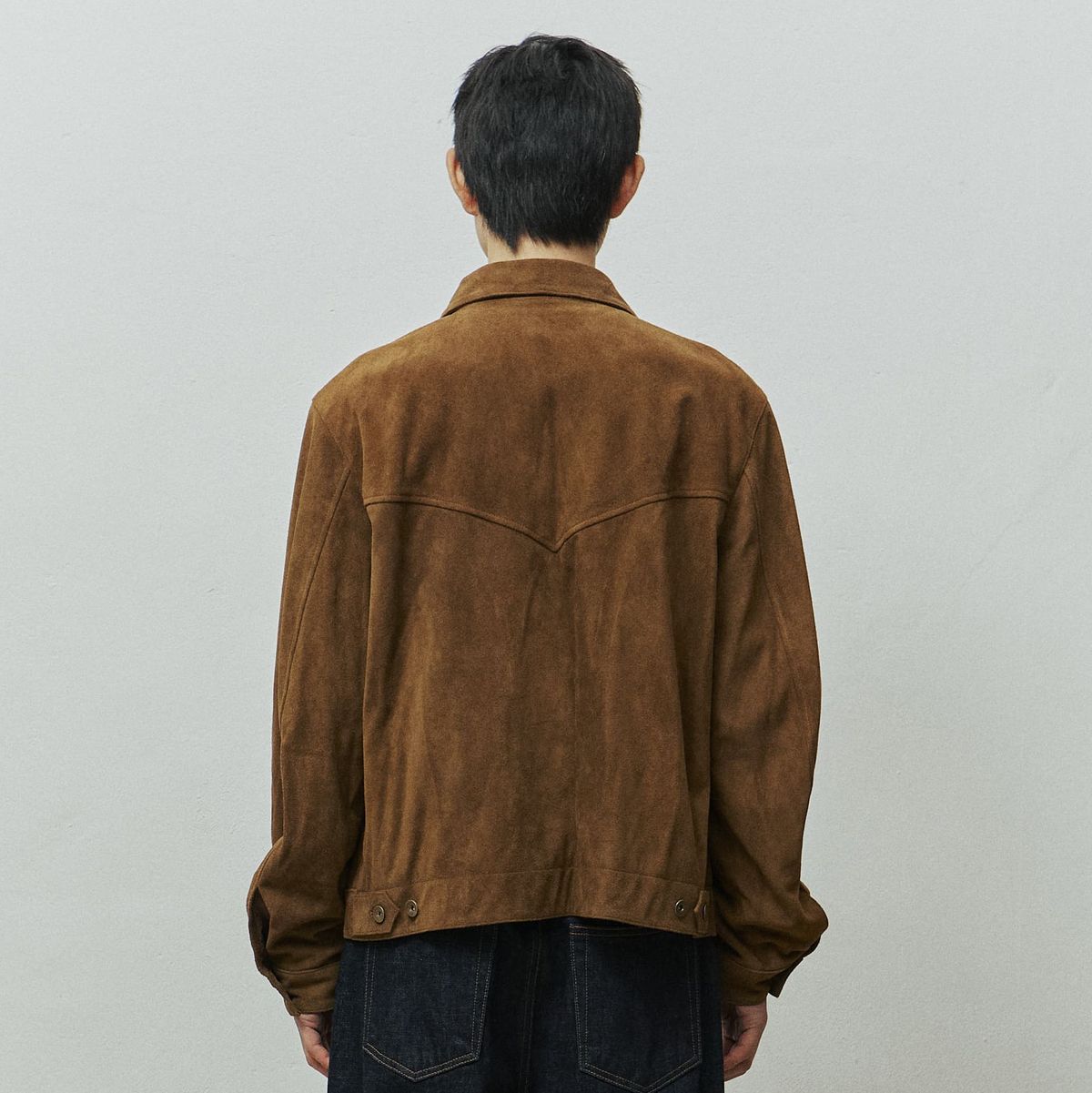 시선(SEASUN) 카프 스웨이드 자켓_브라운