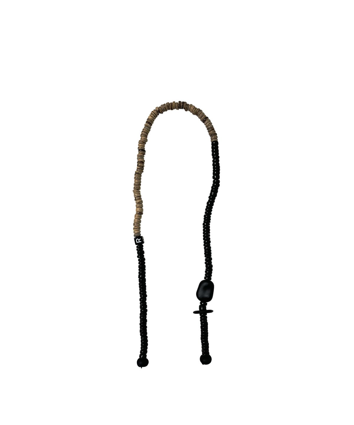 르브아시스(REVOIRSIS) nature beads bag strap brown mix