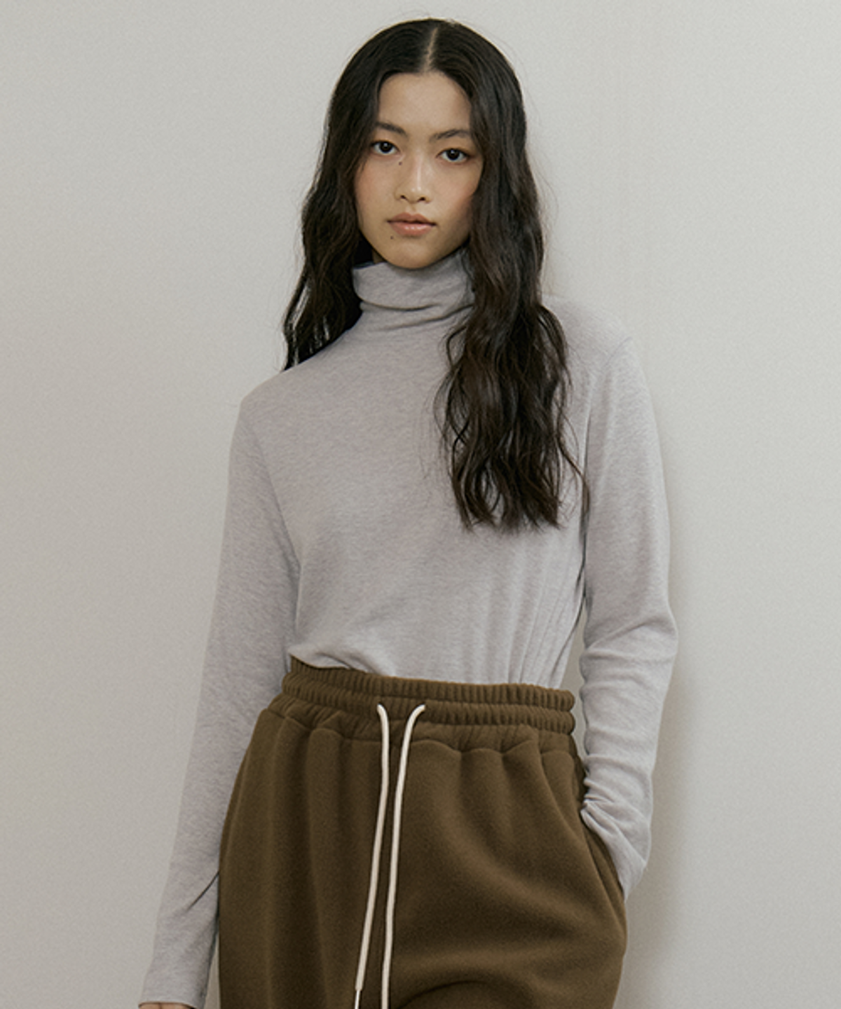 링서울(LINGSEOUL) angora turtleneck top-melange