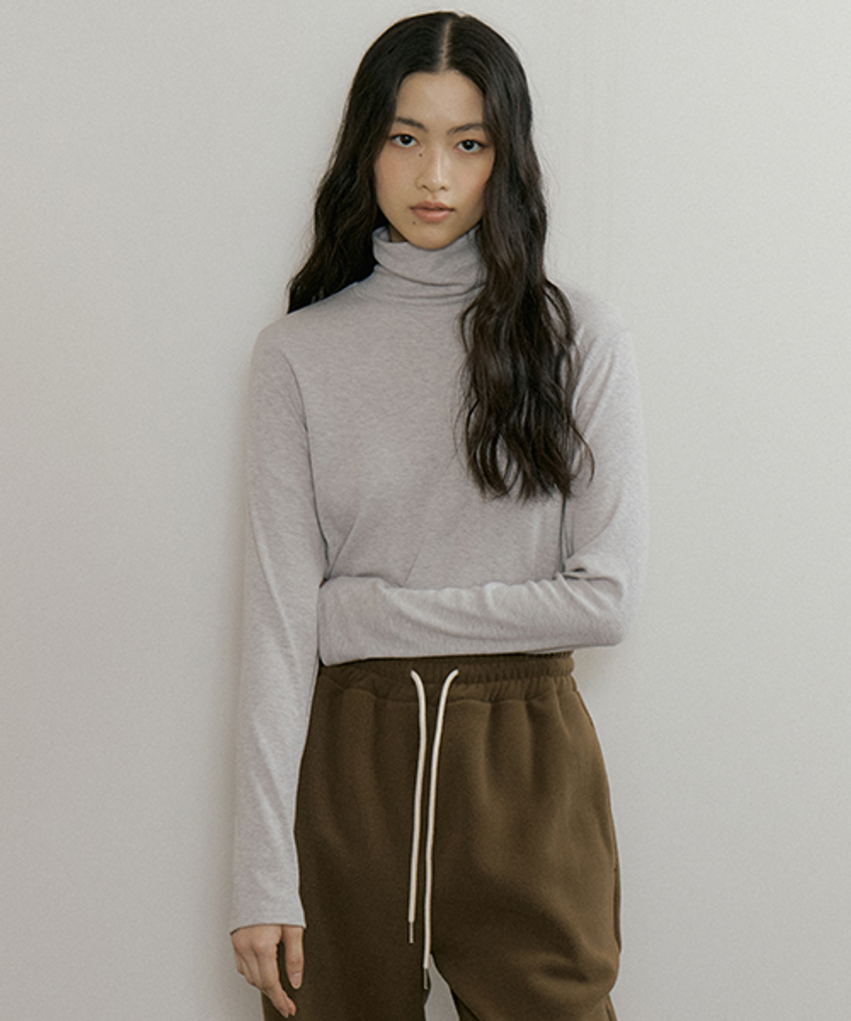링서울(LINGSEOUL) angora turtleneck top-melange