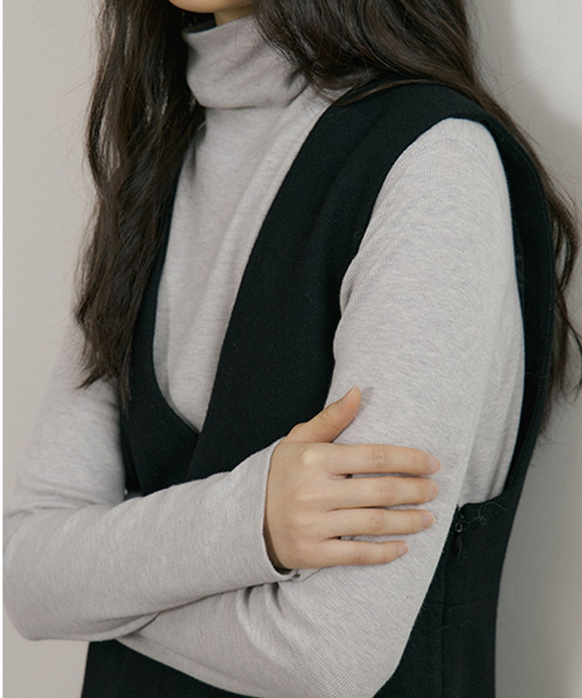 링서울(LINGSEOUL) angora turtleneck top-melange