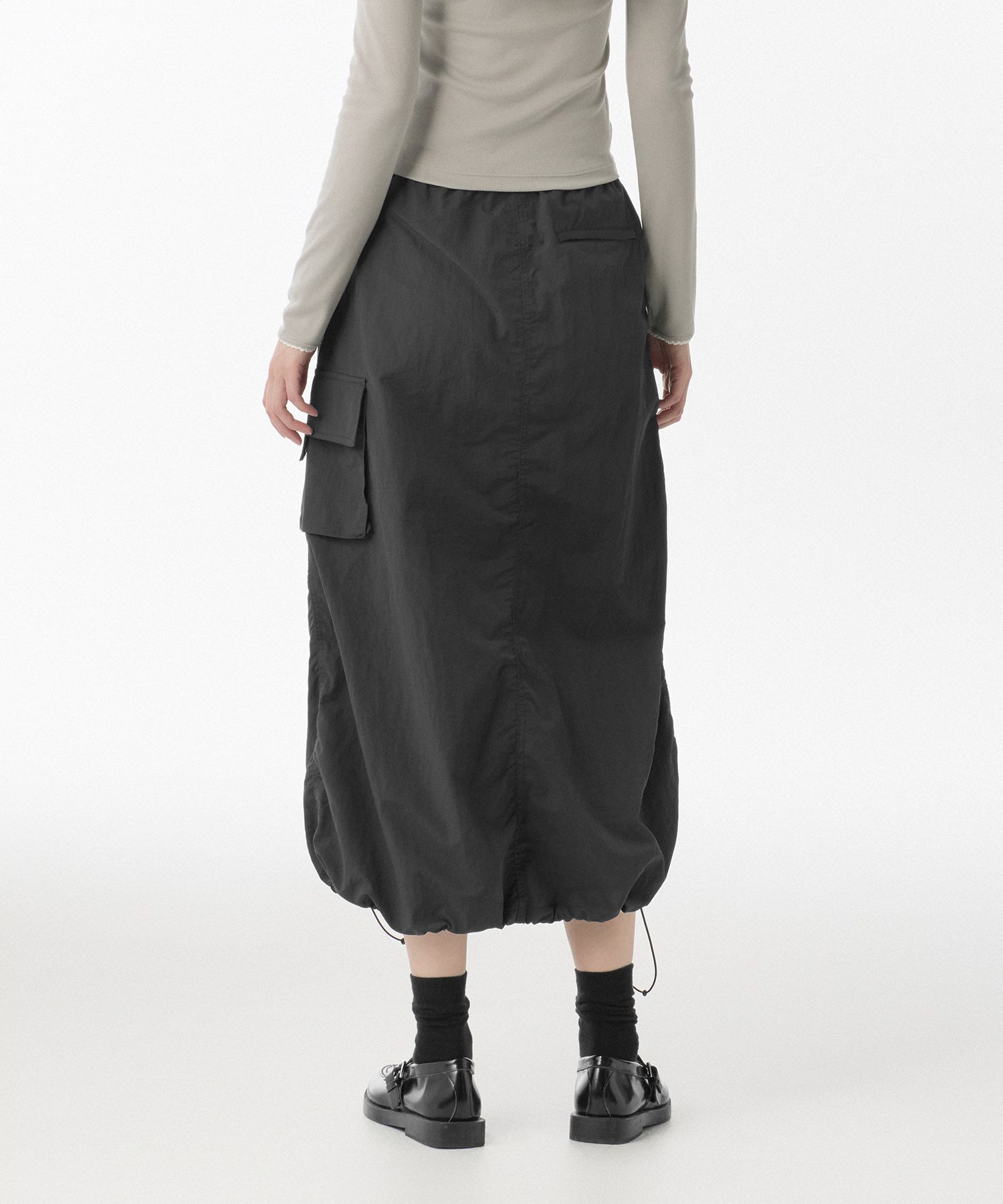 スカート musinsastandardwoman Women's Nylon Parachute Skirt Black MWD MUSINSA | MUSINSA STANDARD WOMAN Women's Nylon Parachute