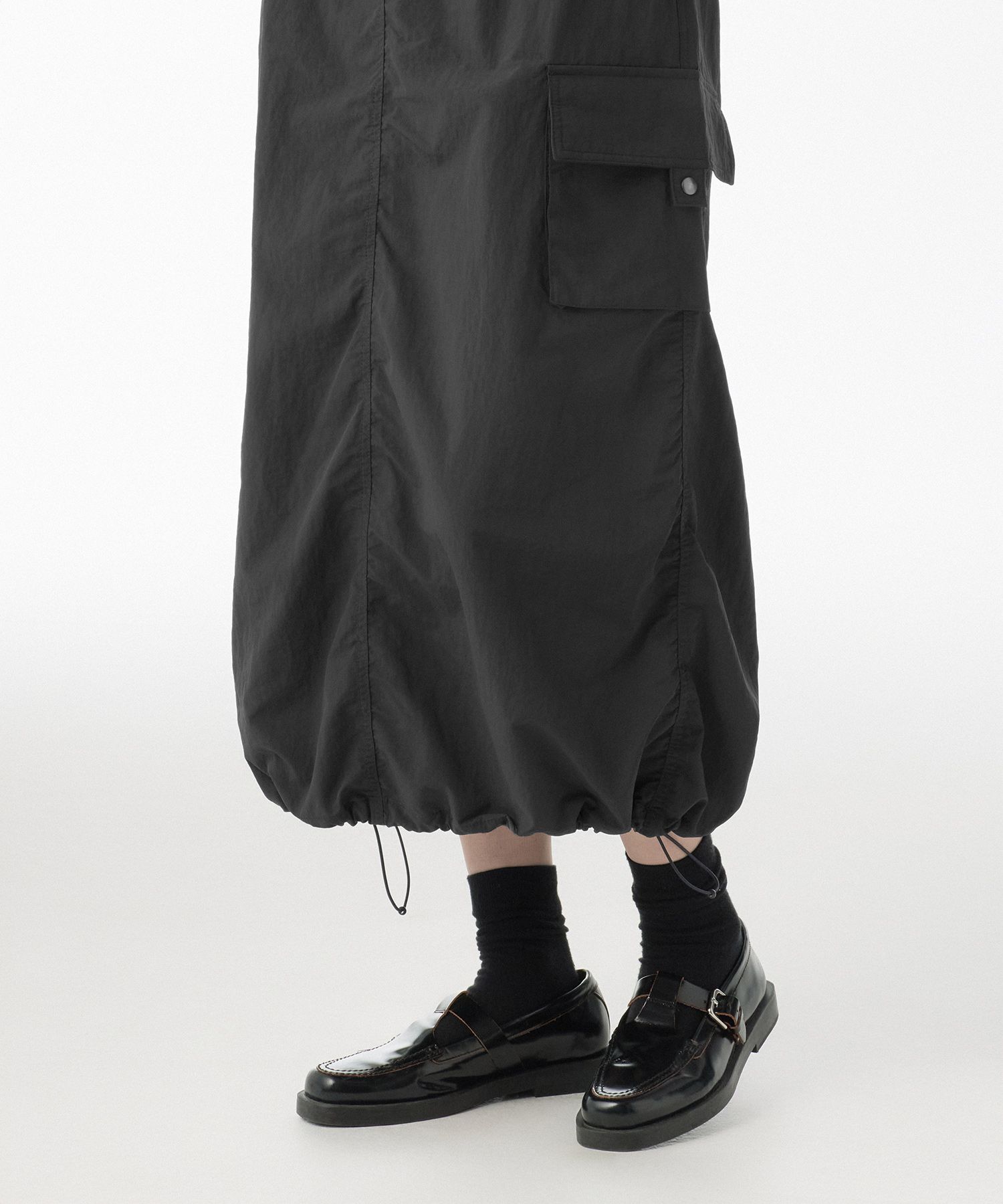 スカート musinsastandardwoman Women's Nylon Parachute Skirt Black MWD MUSINSA | MUSINSA STANDARD WOMAN Women's Nylon Parachute