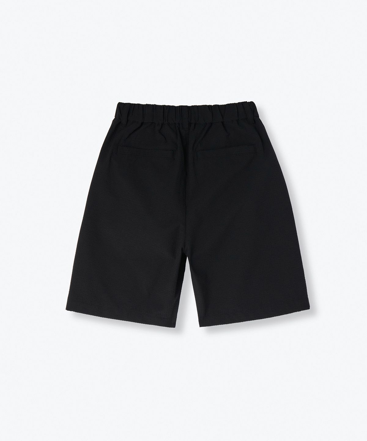 무신사 스탠다드 키즈(MUSINSA STANDARD KIDS) 와이드 시어서커 밴딩 쇼츠 [블랙]