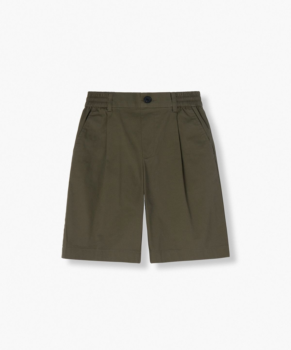 무신사 스탠다드 키즈(MUSINSA STANDARD KIDS) 와이드 치노 쇼츠 [카키]