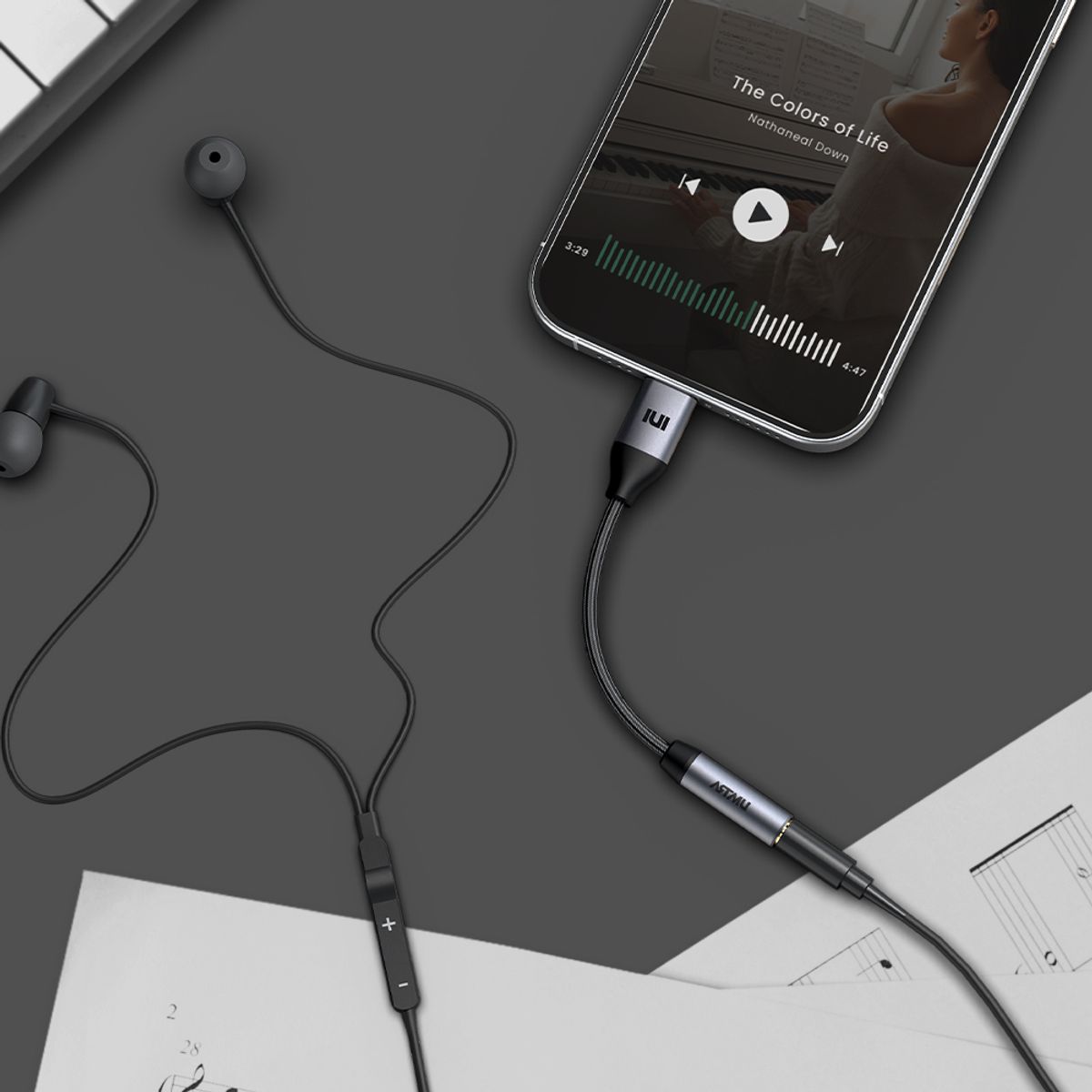 아트뮤(ARTMU) USB C타입 to 3.5mm 이어폰잭 어댑터 라이트