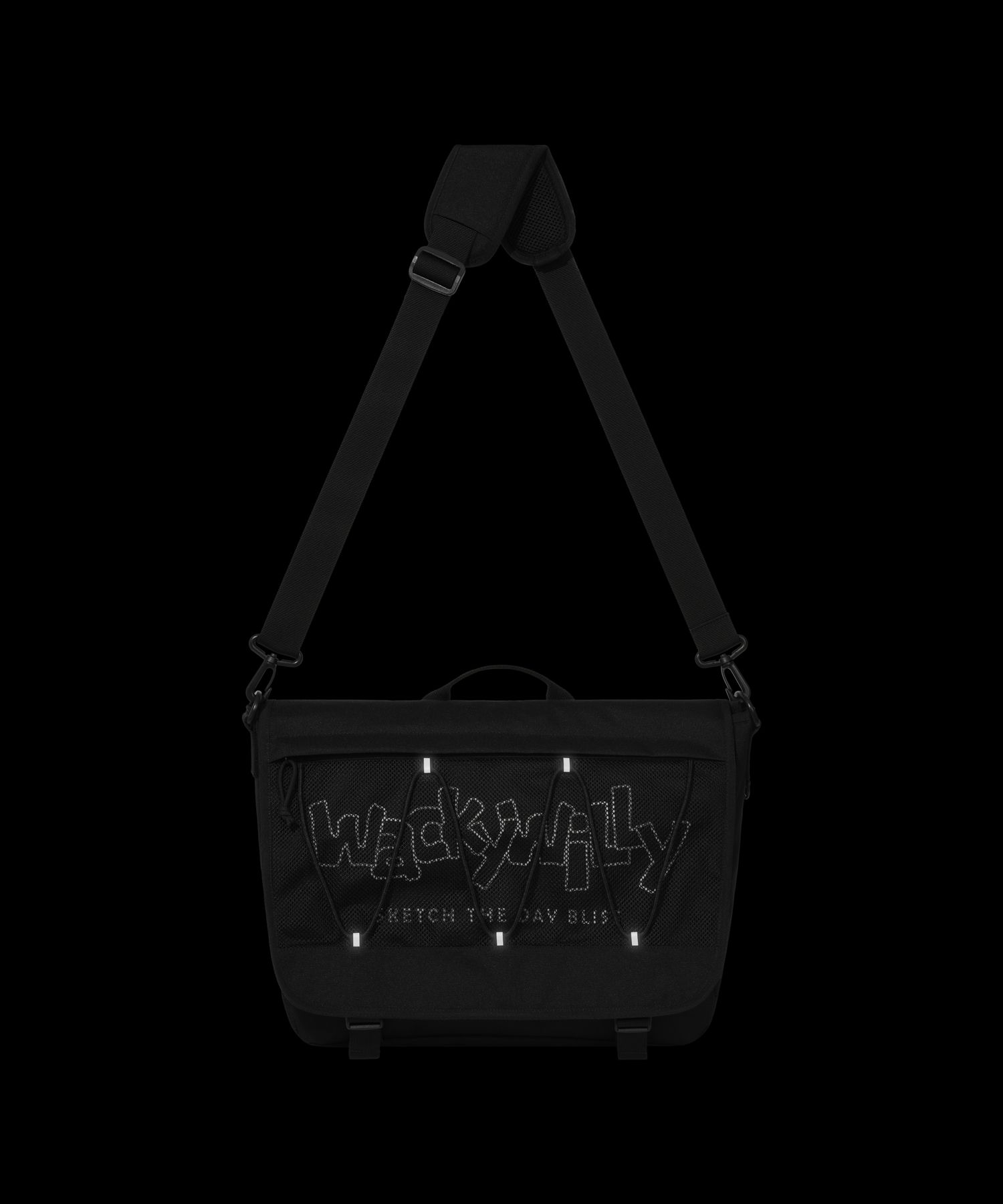 【Wacky WiLLy ワッキーウィリー】Mesh String Messenger Bag MUSINSA | WACKY WILLY [25SS] Mesh String Messenger Bag Black
