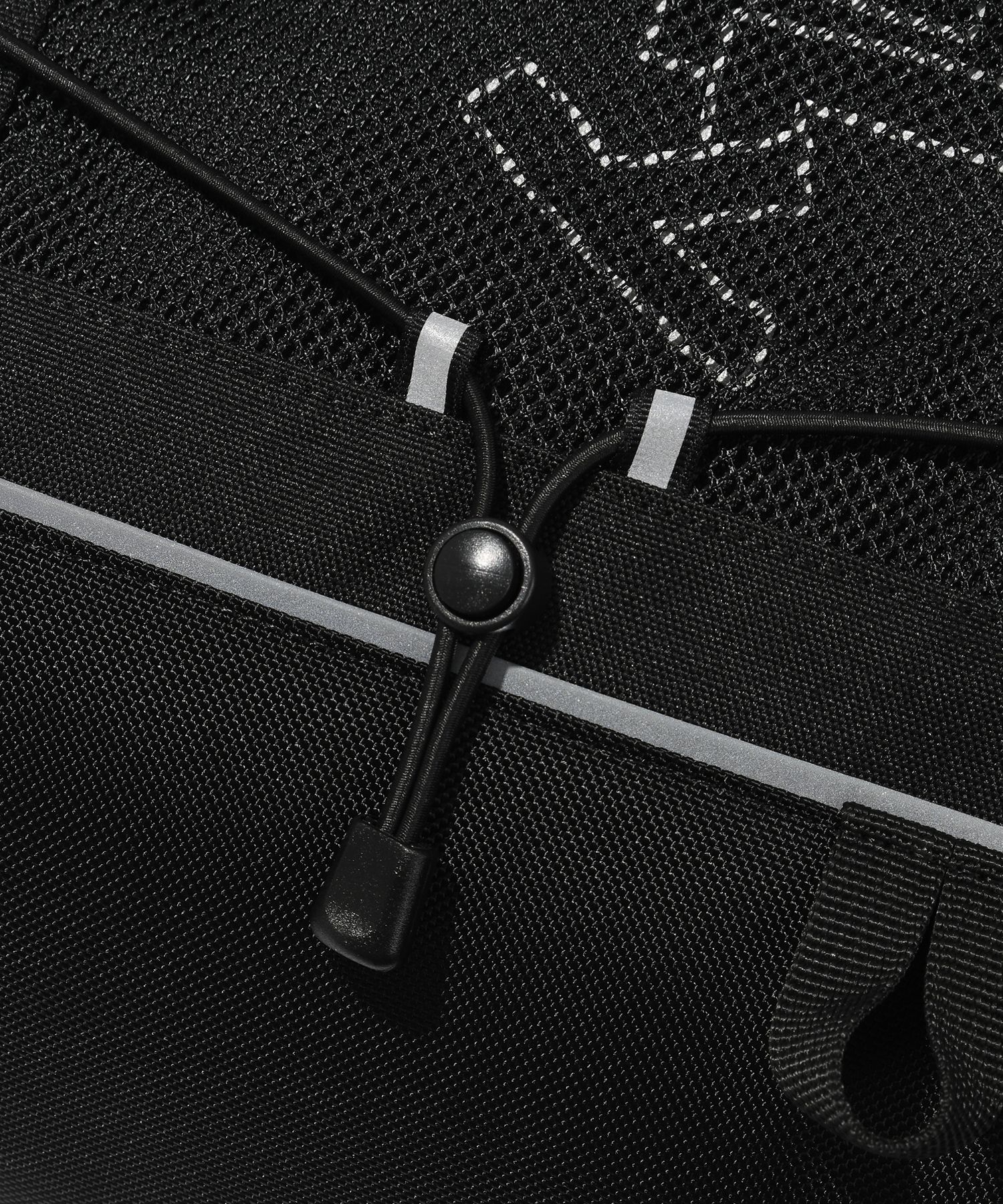 MUSINSA | WACKY WILLY [25SS] Mesh String Backpack Black
