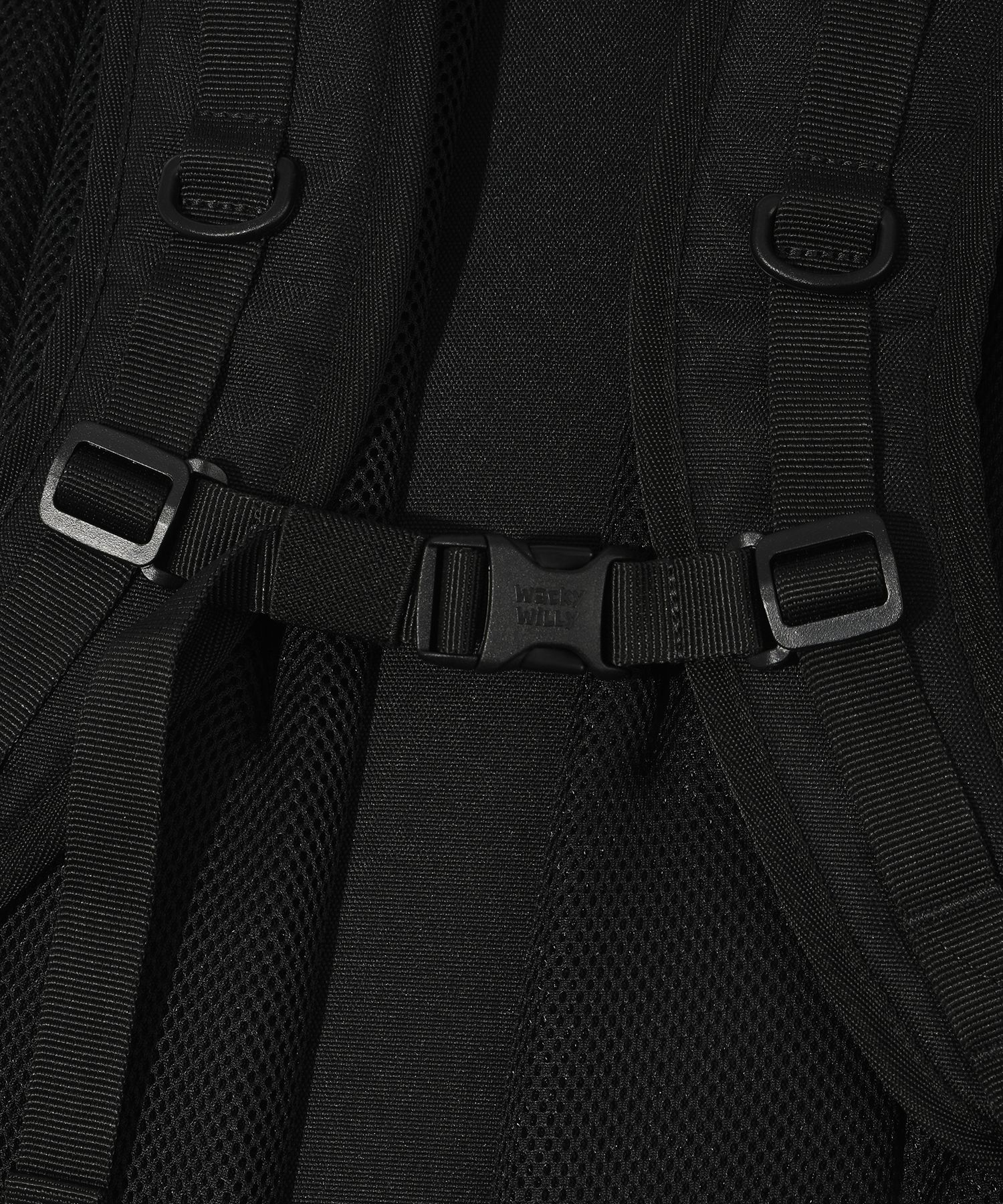 MUSINSA公式 | WACKY WILLY [25SS] Mesh String Backpack Black