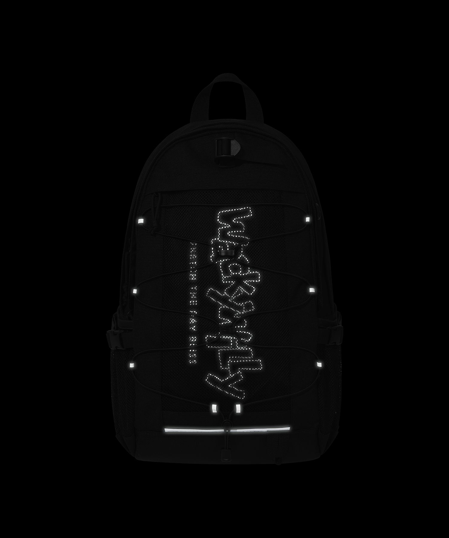 MUSINSA公式 | WACKY WILLY Mesh String Backpack Black