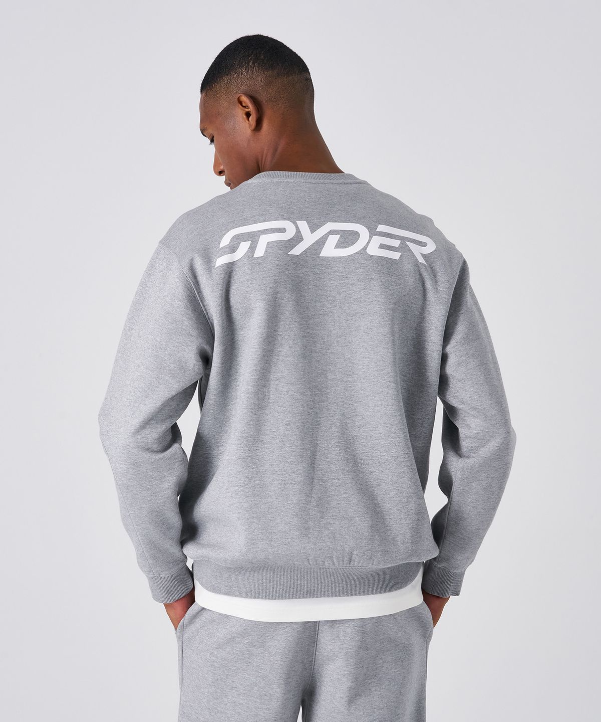 스파이더(SPYDER) 남성 라드패드 백 로고 맨투맨  SPJFCNRL308MMGR
