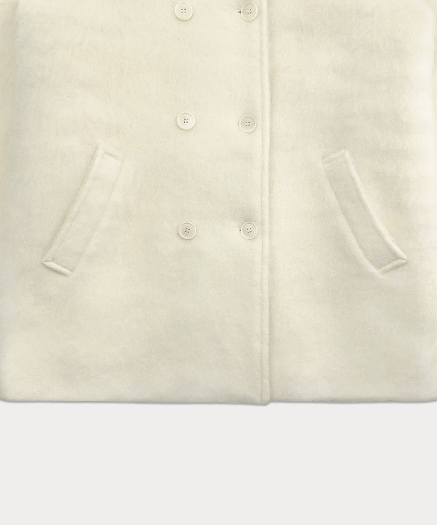 [SOMEWHERE BUTTER]★24FW★韓国人気★Hairy Wool Half Coat MUSINSA | SOMEWHEREBUTTER Hairy Wool Half Coat - Ivory