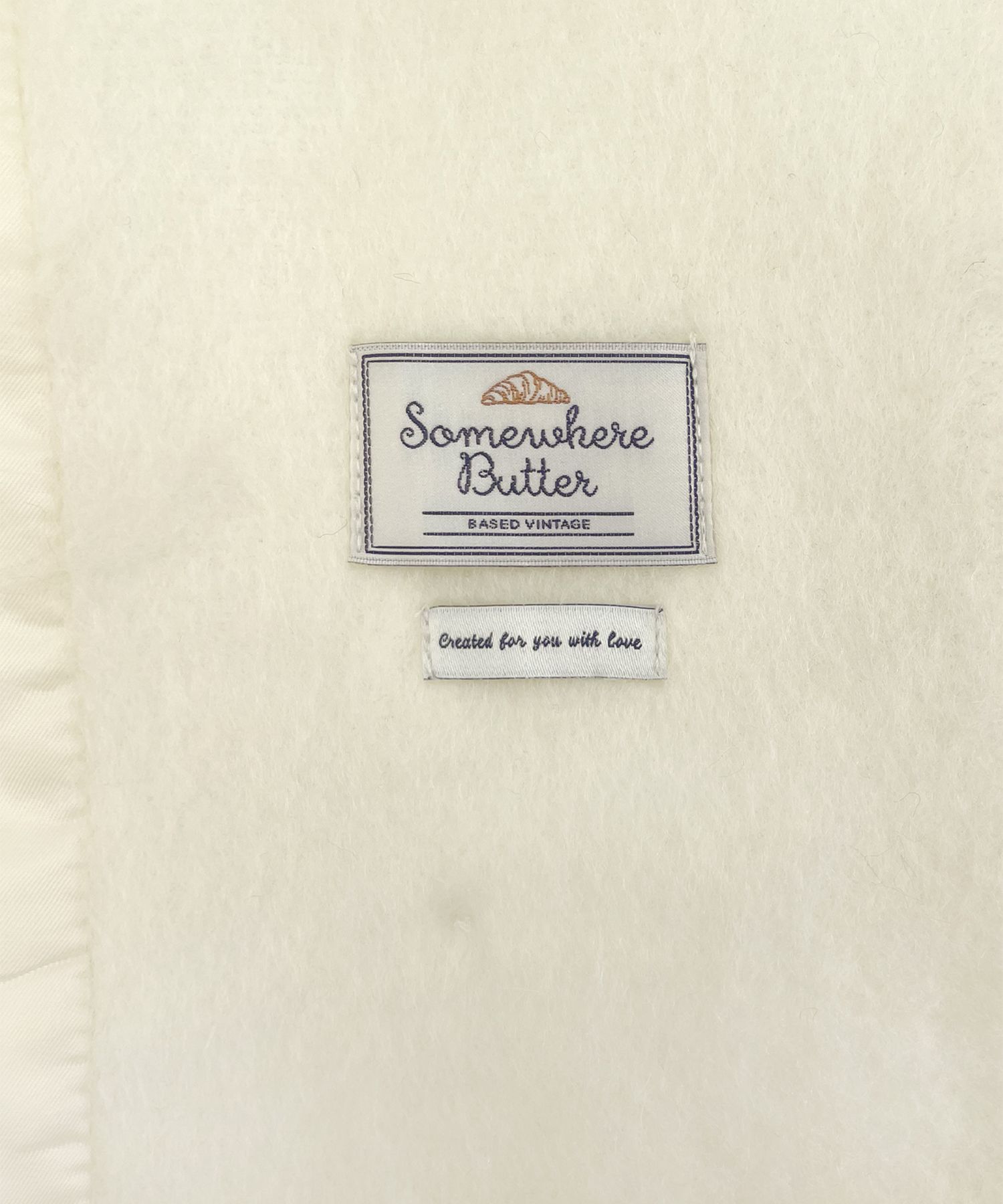 SOMEWHEREBUTTER ■ Hairy Wool Half Coat MUSINSA | SOMEWHEREBUTTER Hairy Wool Half Coat - Ivory
