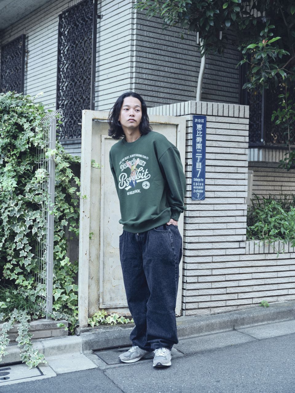 MUSINSA公式 | BSRABBIT ミッド90排気デニムパンツブラック