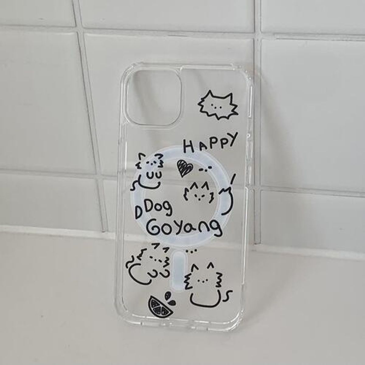 위드썸(WITHSOME) [withsome맥세이프]똥 고양이 맥세이프 폰 케이스