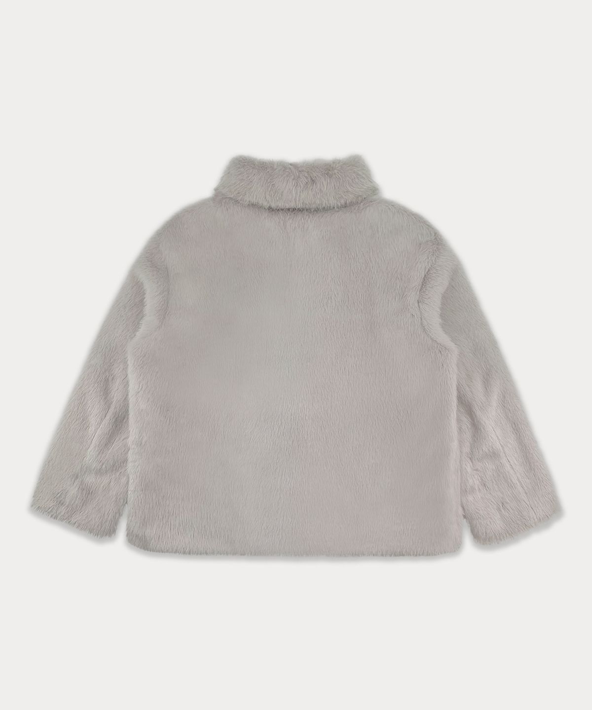썸웨어버터(SOMEWHEREBUTTER) Half Fur Jacket - Light Grey