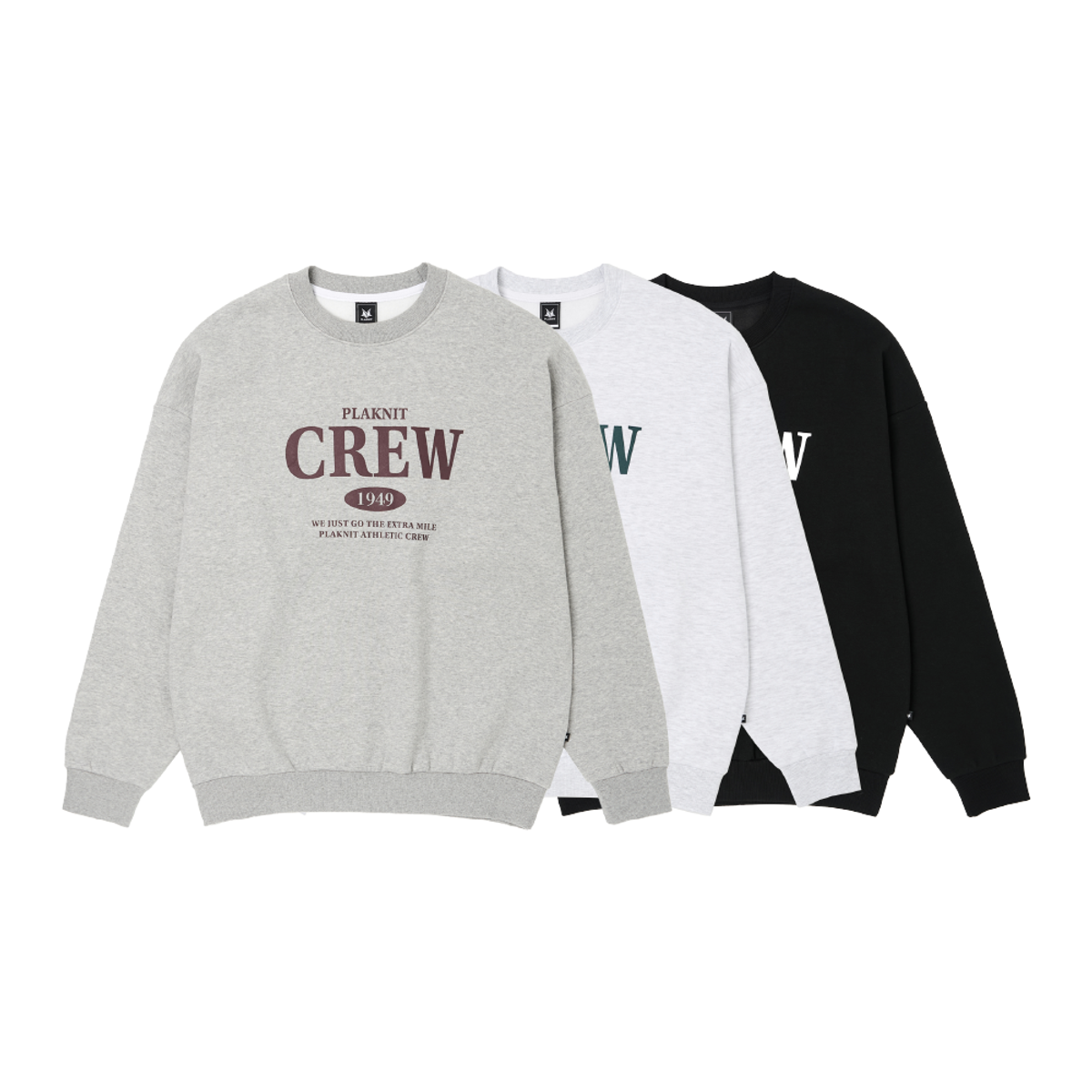 플래니트(PLAKNIT) TECH SWEAT 크루 그래픽 맨투맨(기모버전)