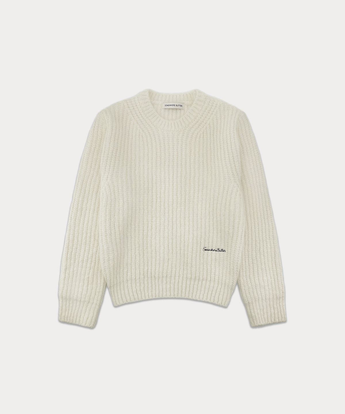 썸웨어버터(SOMEWHEREBUTTER) Mone Wool Knit - Ivory