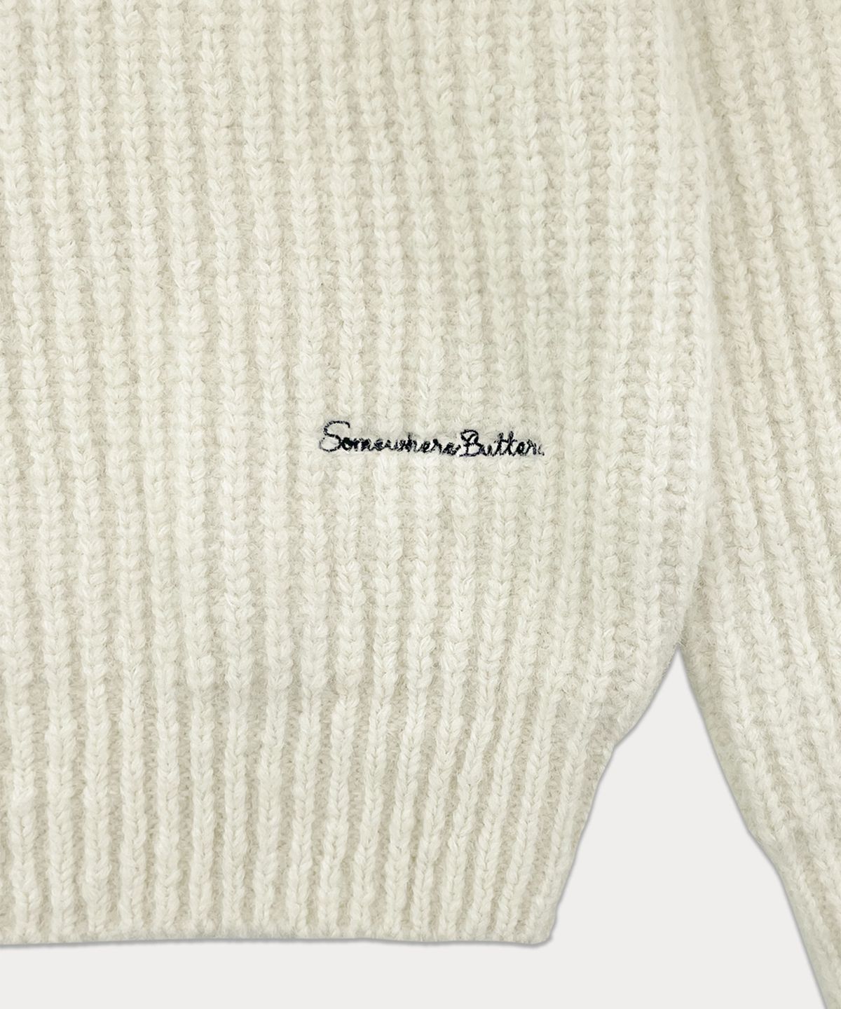 썸웨어버터(SOMEWHEREBUTTER) Mone Wool Knit - Ivory