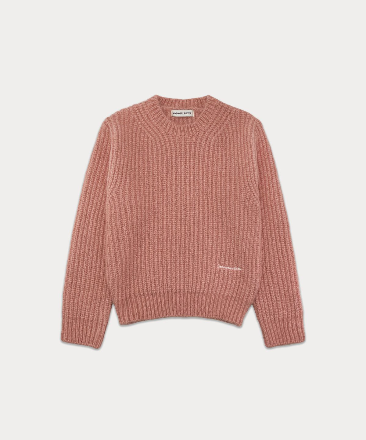 썸웨어버터(SOMEWHEREBUTTER) Mone Wool Knit - Pink