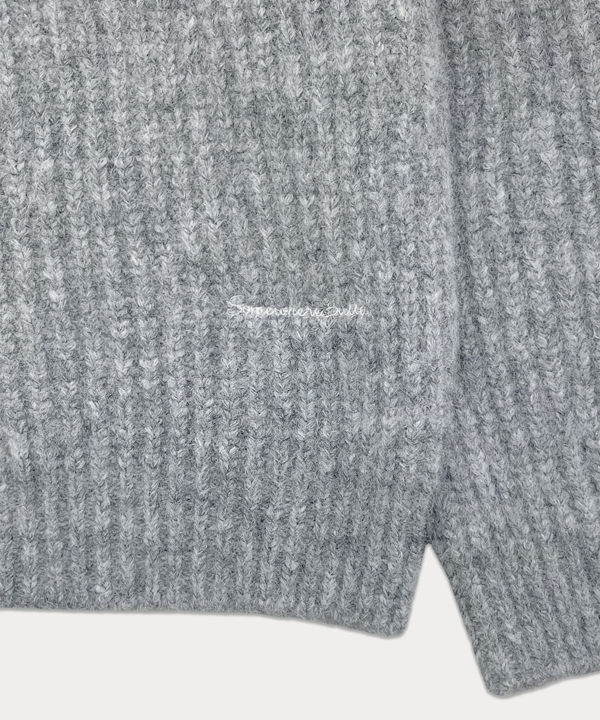 썸웨어버터(SOMEWHEREBUTTER) Mone Wool Knit - Grey