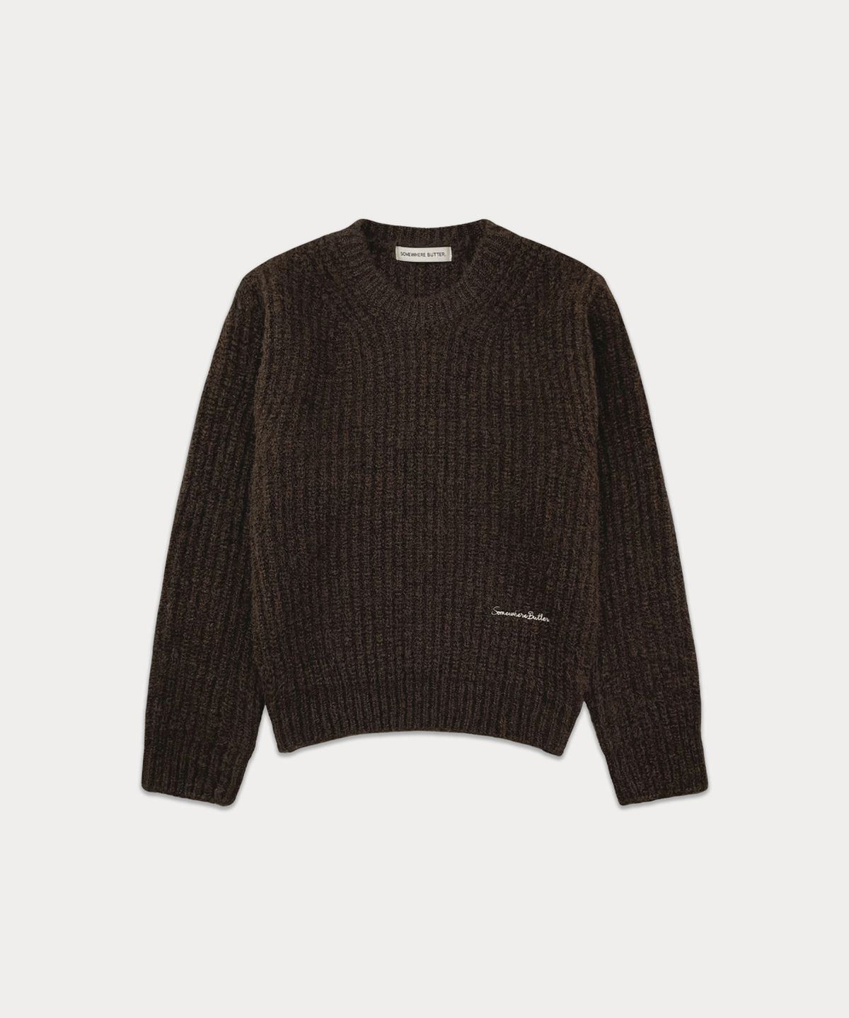 썸웨어버터(SOMEWHEREBUTTER) Mone Wool Knit - Brown