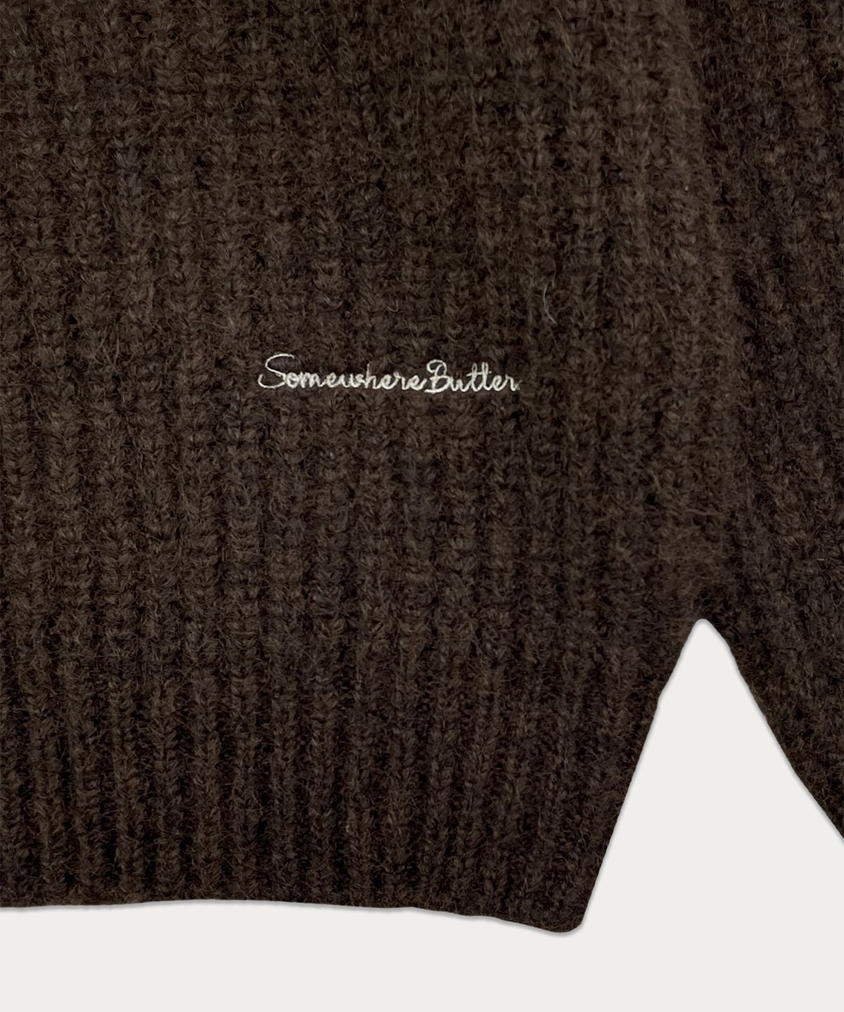 썸웨어버터(SOMEWHEREBUTTER) Mone Wool Knit - Brown