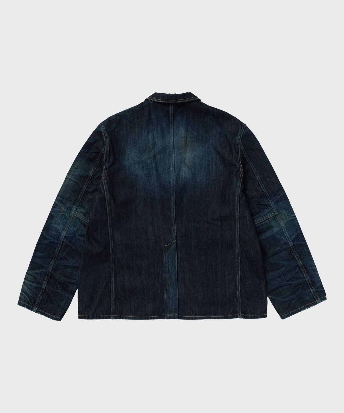 디키즈(DICKIES) X 떠그클럽 워시드 데님 블레이저 재킷 Blue