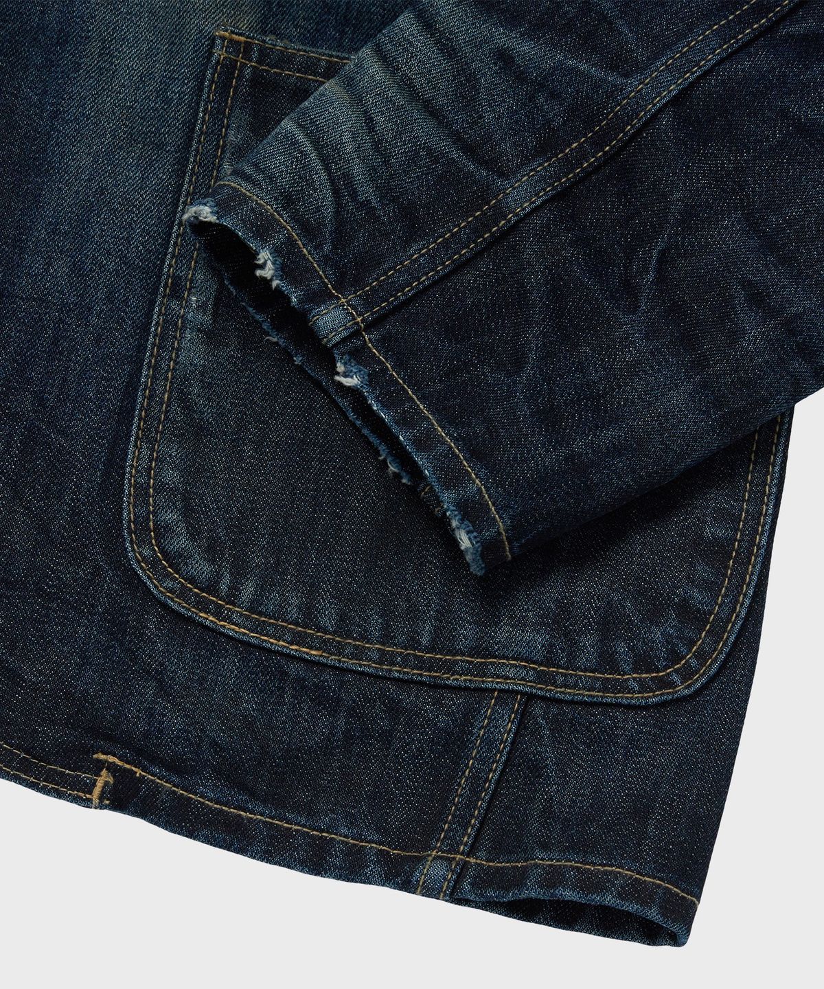 디키즈(DICKIES) X 떠그클럽 워시드 데님 블레이저 재킷 Blue