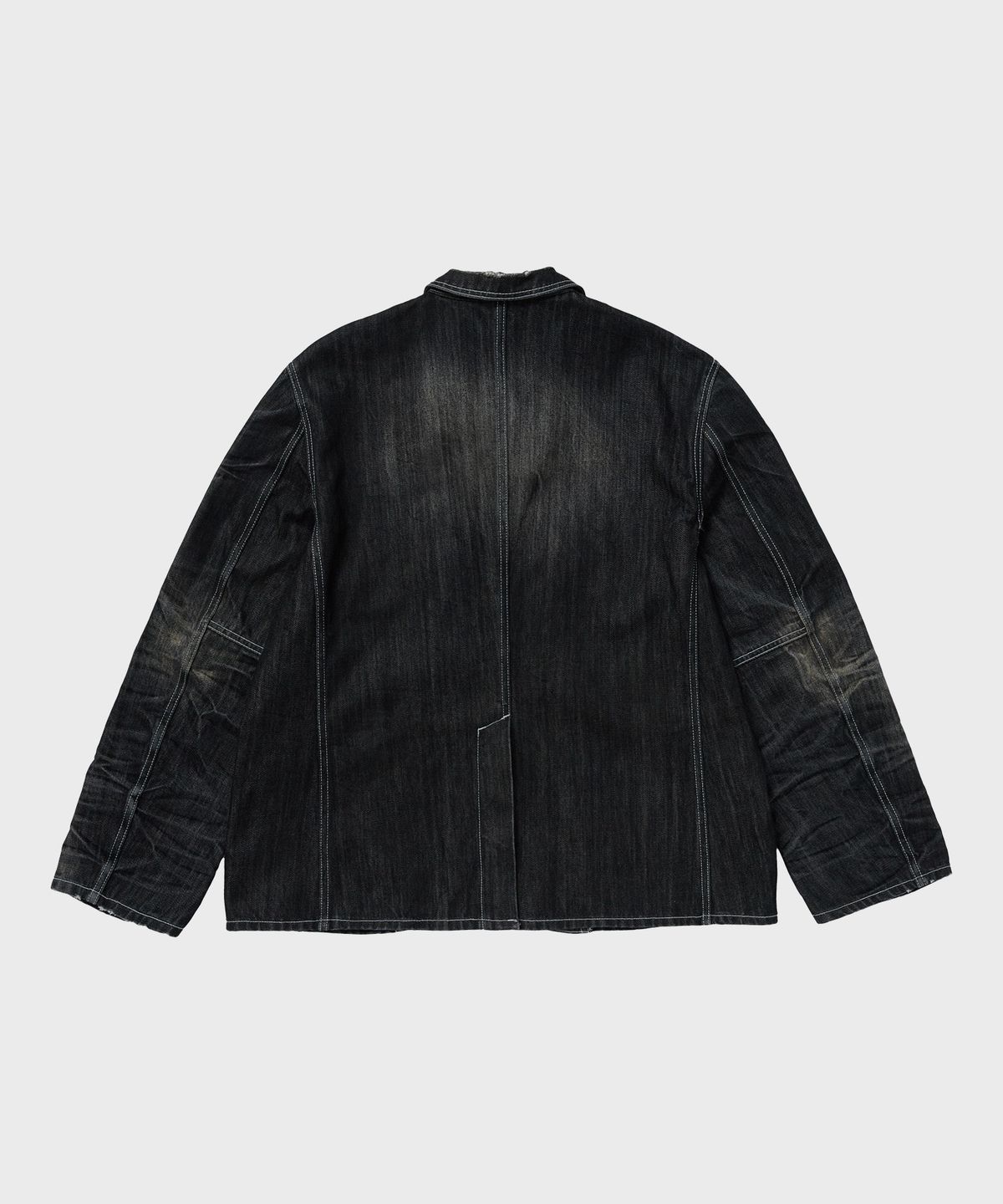 디키즈(DICKIES) X 떠그클럽 워시드 데님 블레이저 재킷 Black