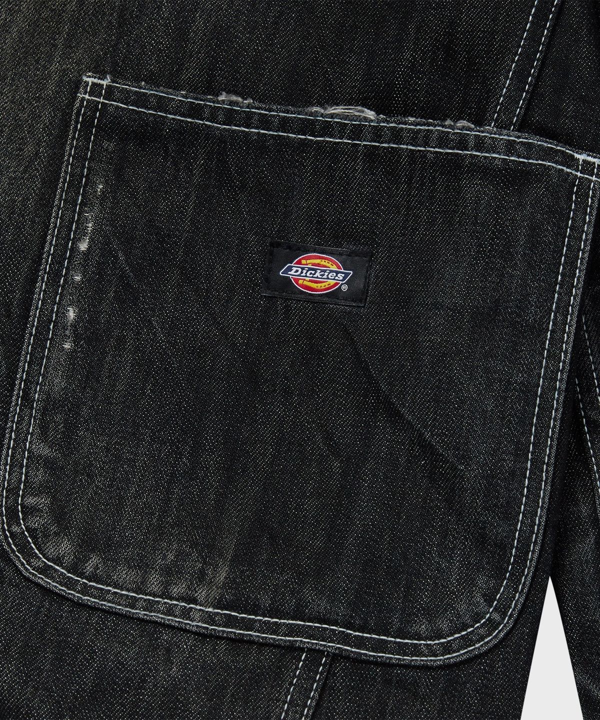 디키즈(DICKIES) X 떠그클럽 워시드 데님 블레이저 재킷 Black